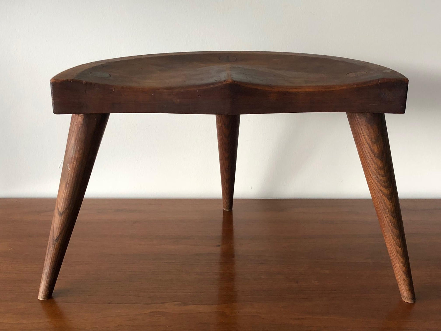 Frisman Vintage Pair of Low Stools by Arthur Cunningham New Hampshire Craftsman