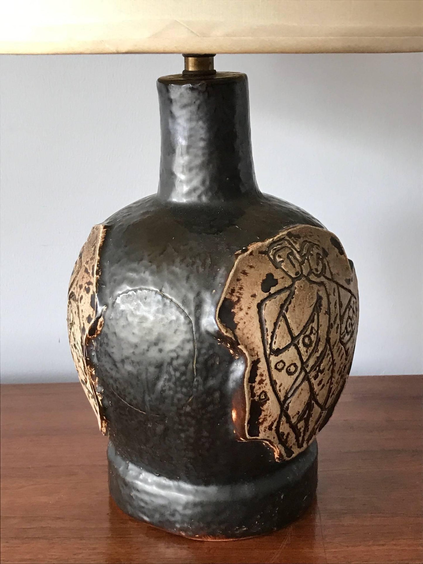 Frisman Vintage Unusual 1950s Ceramic Lamp