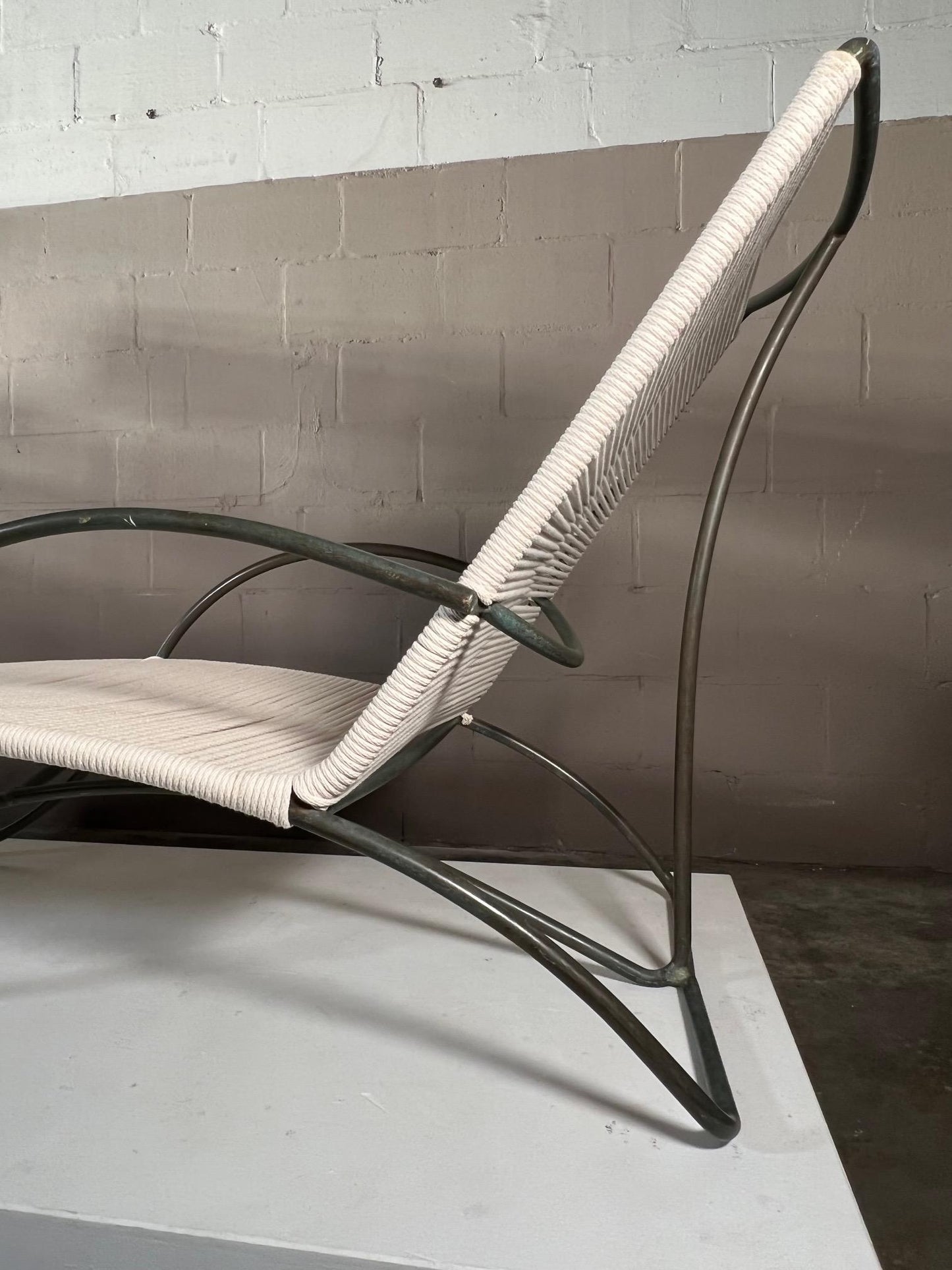 Frisman Vintage Bronze Chaise by Walter Lamb for Brown Jordan ca' 1950's