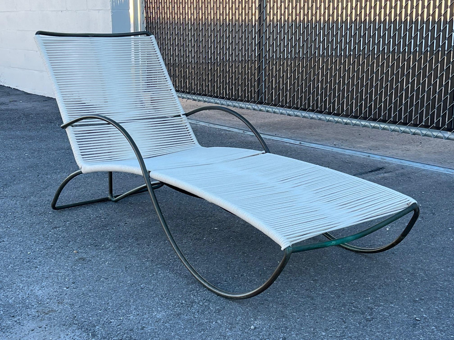 Frisman Vintage Bronze Chaise by Walter Lamb for Brown Jordan ca' 1950's