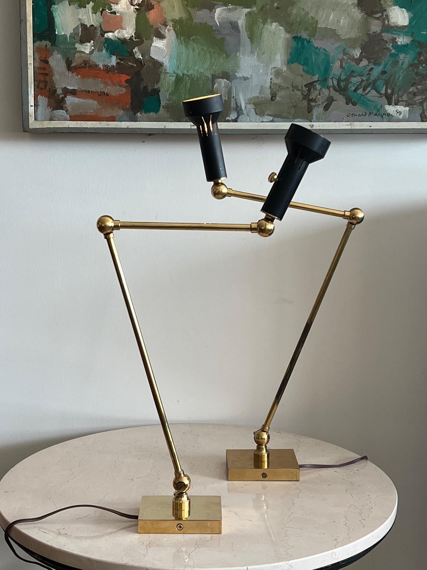 Frisman Vintage Chapman Articulating Wall/Table Lamps