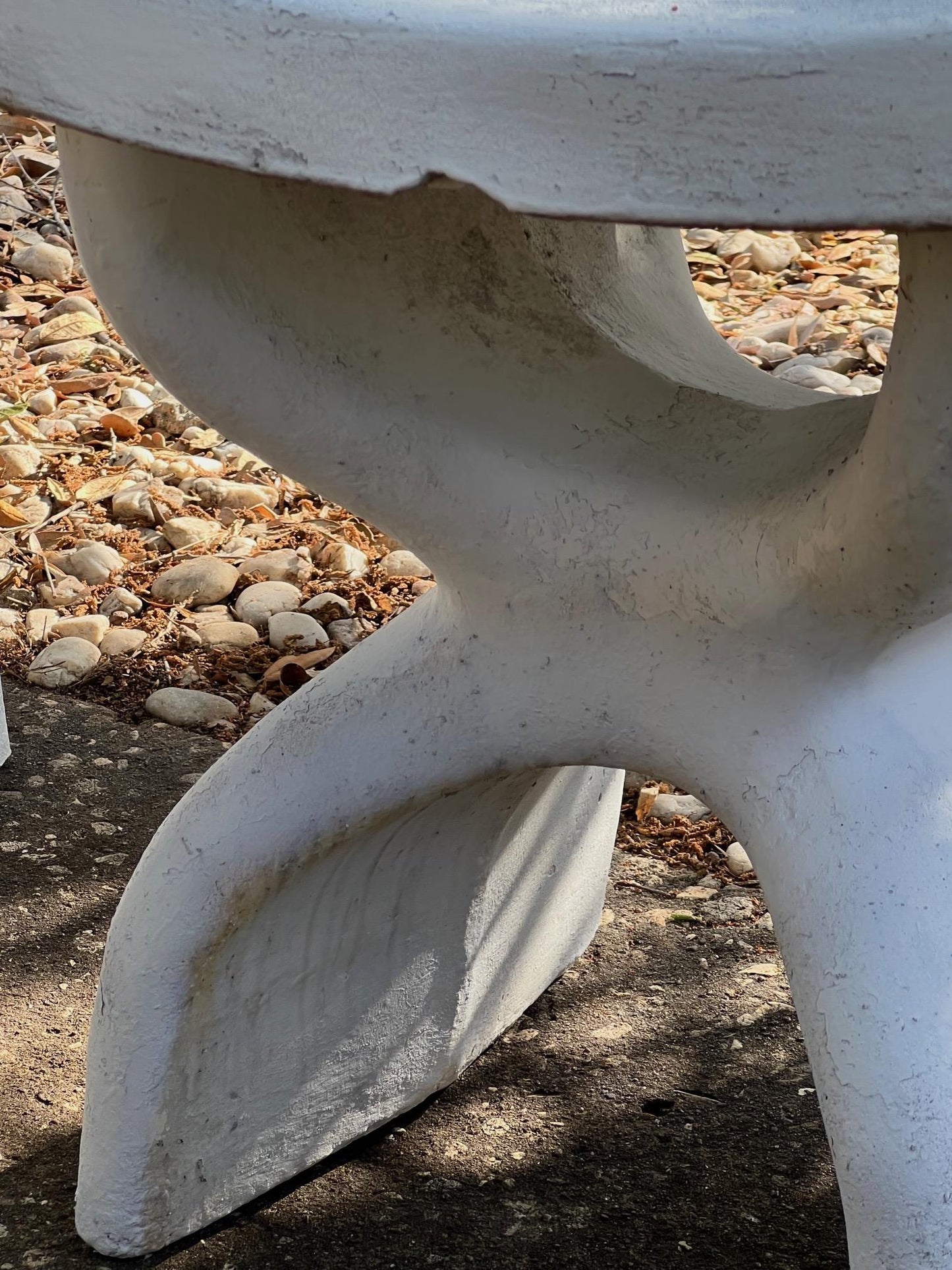Frisman Vintage Pair of Biomorphic Concrete Stools, 1974