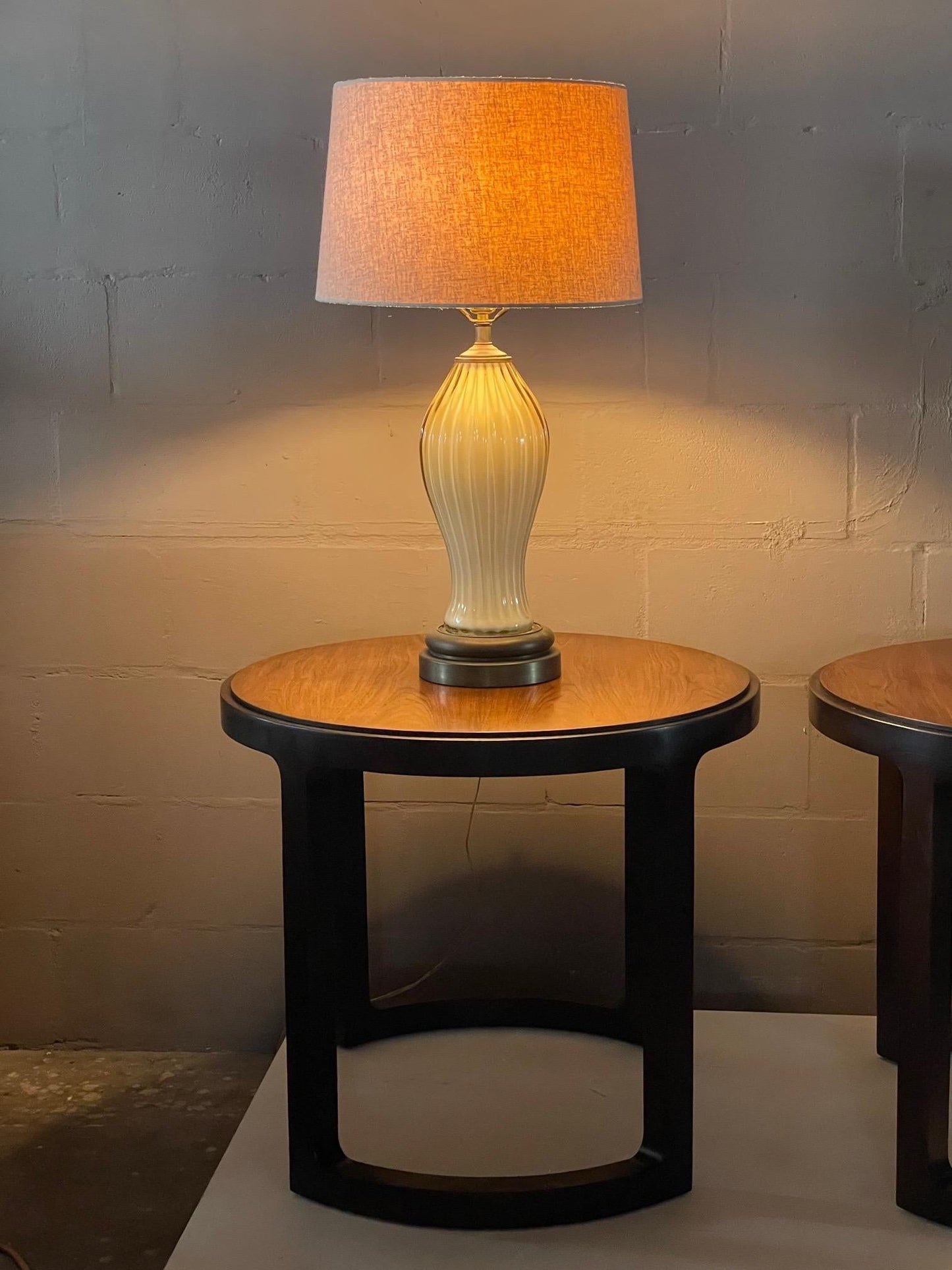Frisman Vintage Pair of Unusual Side Tables by Dunbar