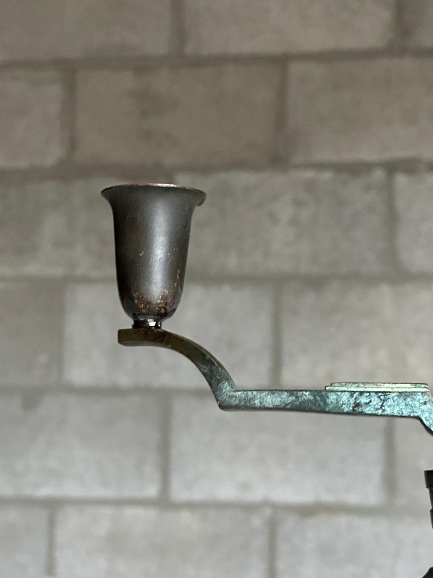 Frisman Vintage Bronze Candelabras by Nils Johan for äkta Brons Svensk Vara, a Pair