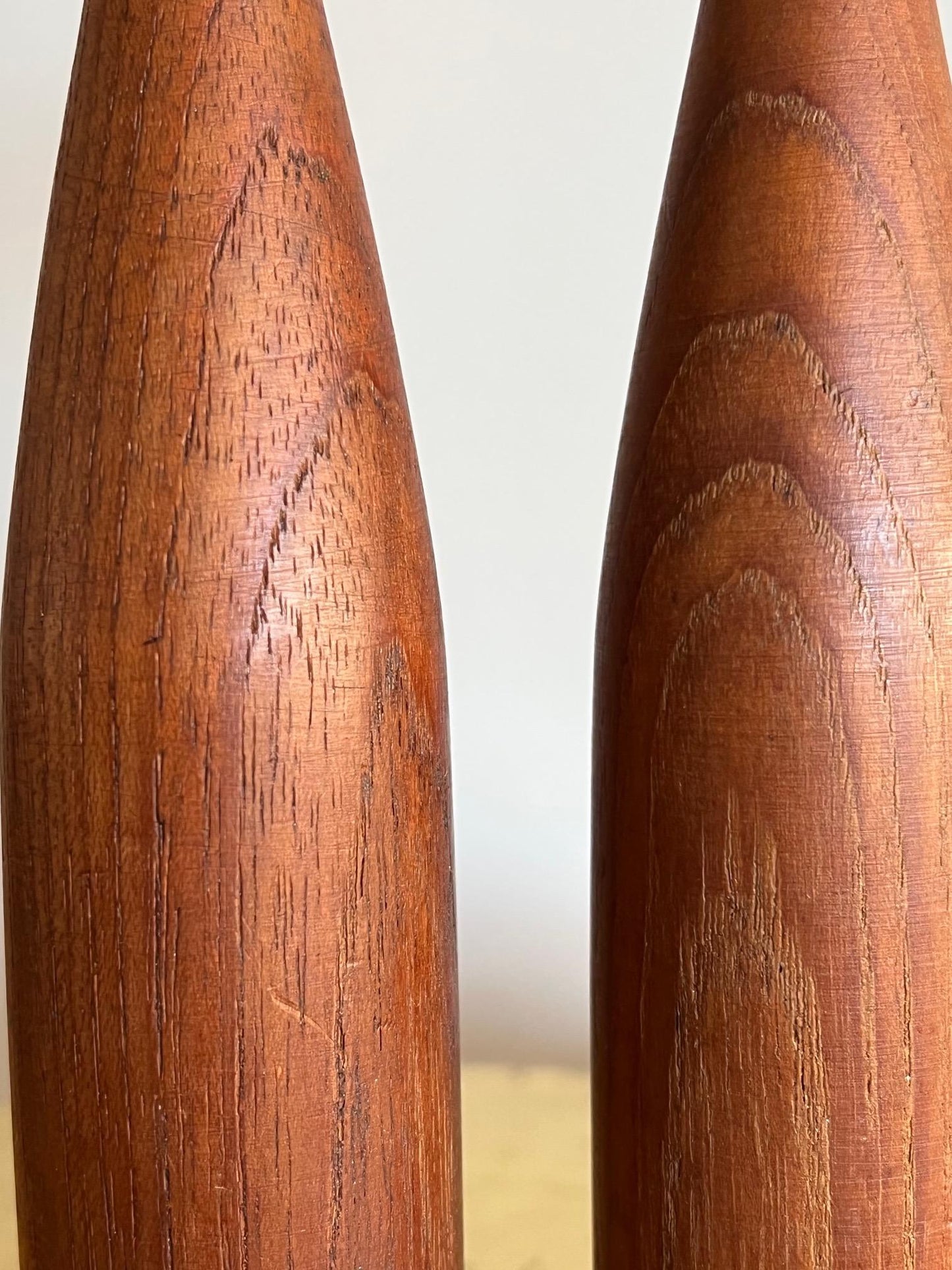 Frisman Vintage Mid-Century Danish Teak Candlesticks
