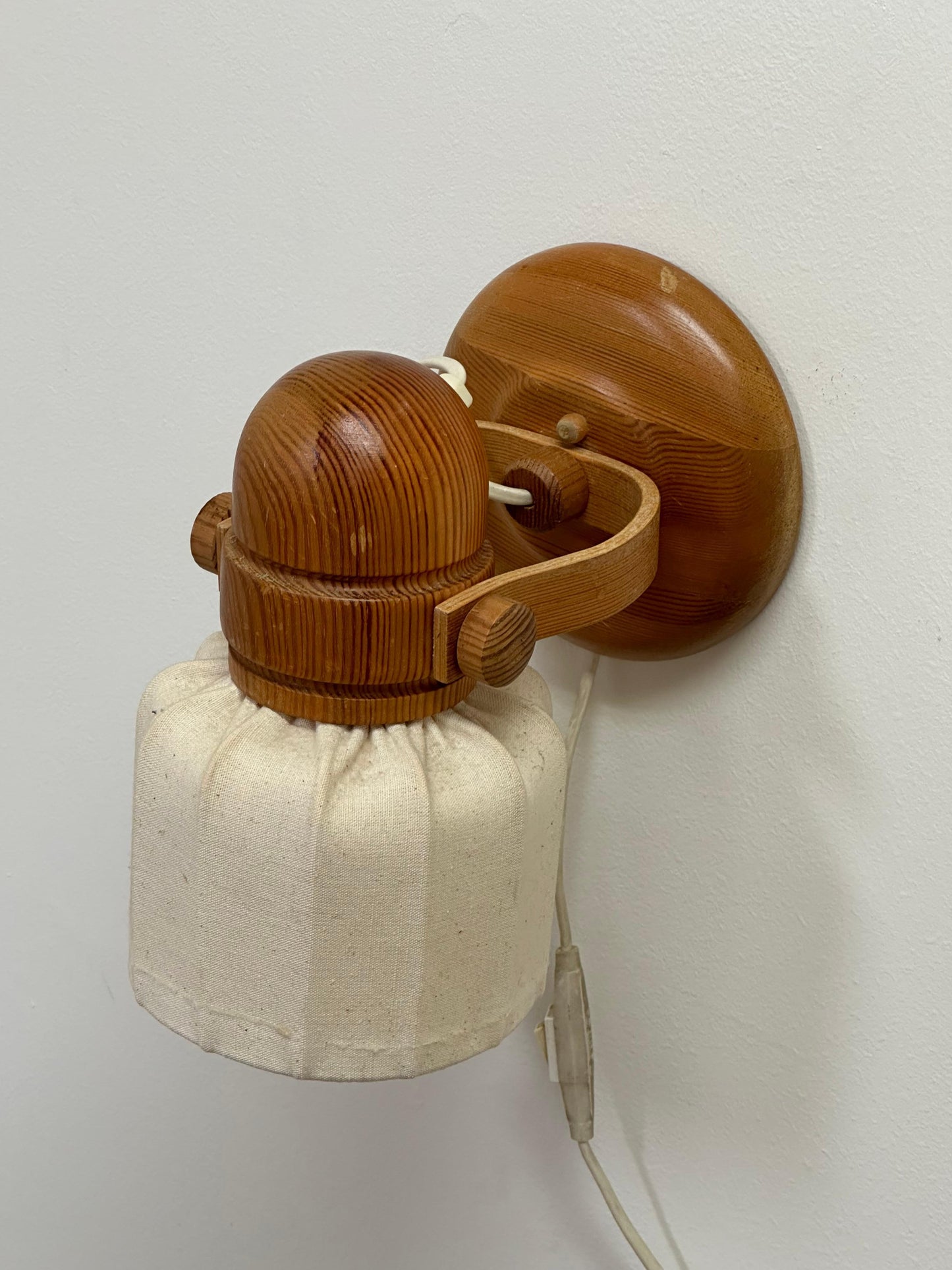 Frisman Vintage Markslöjd Sweden Pine Sconce or Wall Light