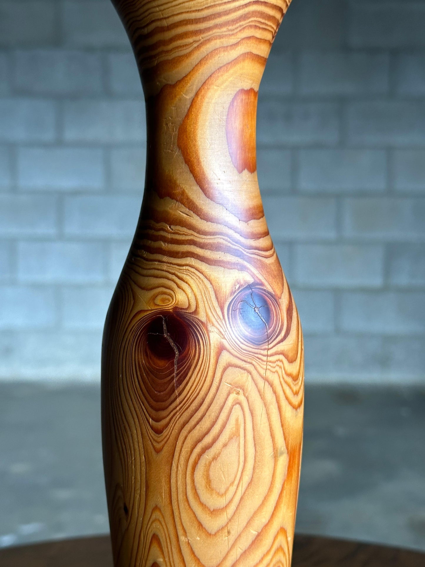Frisman Vintage Swedish Modernist Vase by Stig Pettersson, Pine