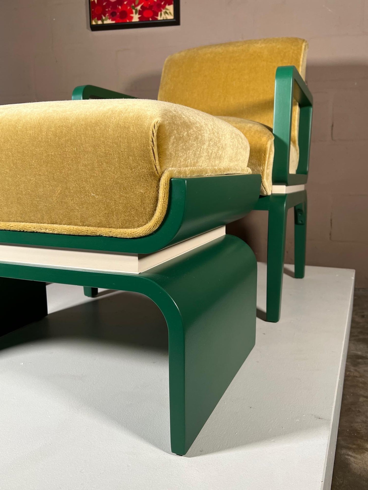 Frisman Vintage A Vintage Donald Deskey Armchair And Ottoman for Valentine Seaver Ca' 1930's