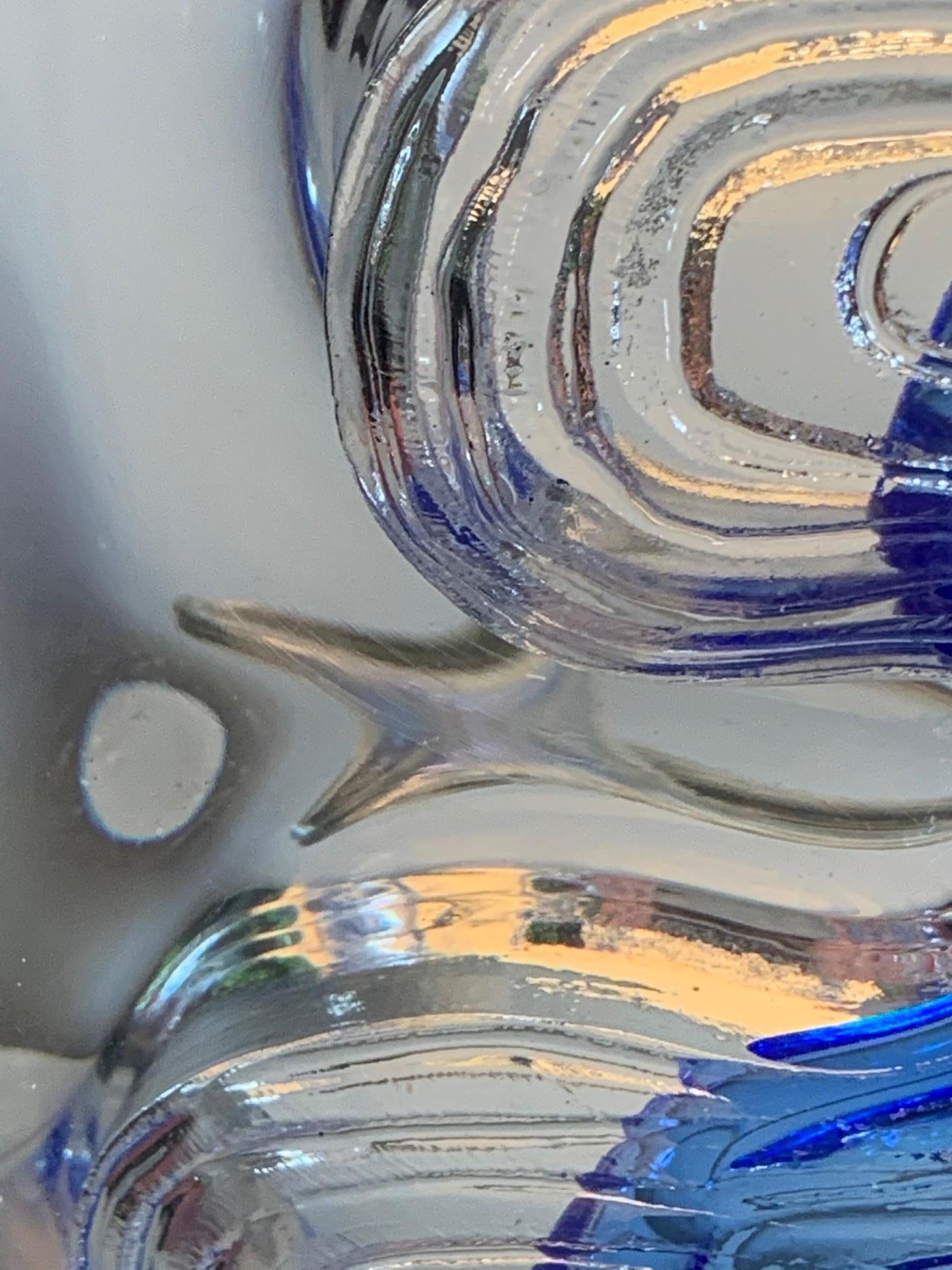 Frisman Vintage Unusual Glass Lamp by Daum