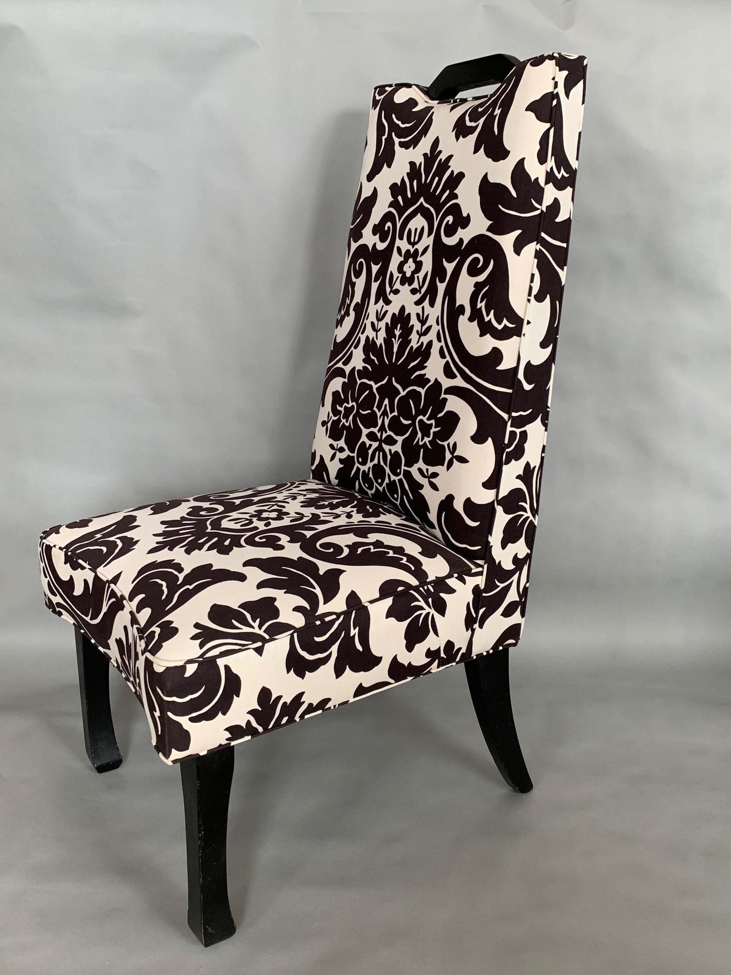 Frisman Vintage Pair of High Back Decorator Chairs