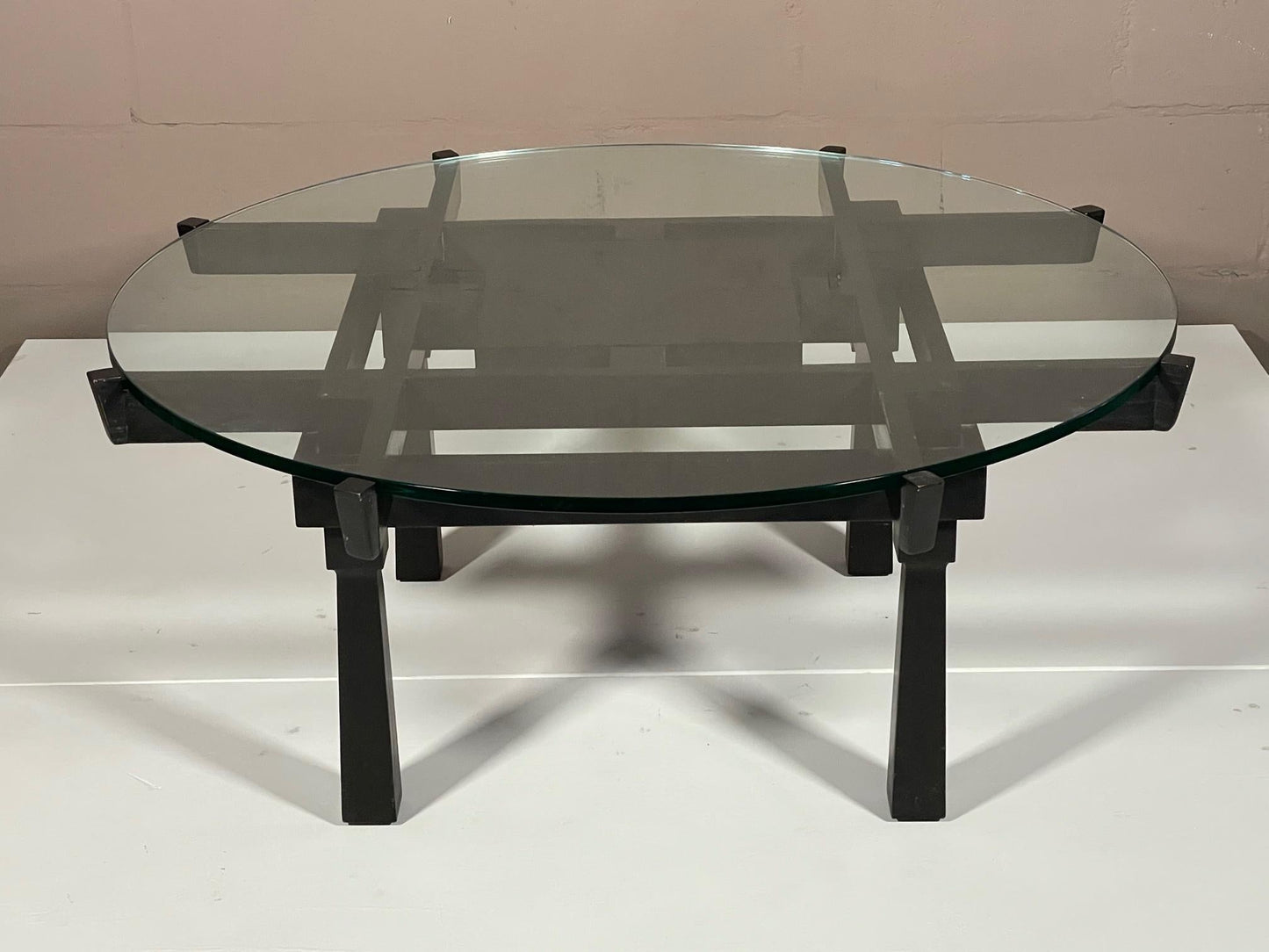 Frisman Vintage Unusual Modernist Coffee Table Dunbar, 1970's