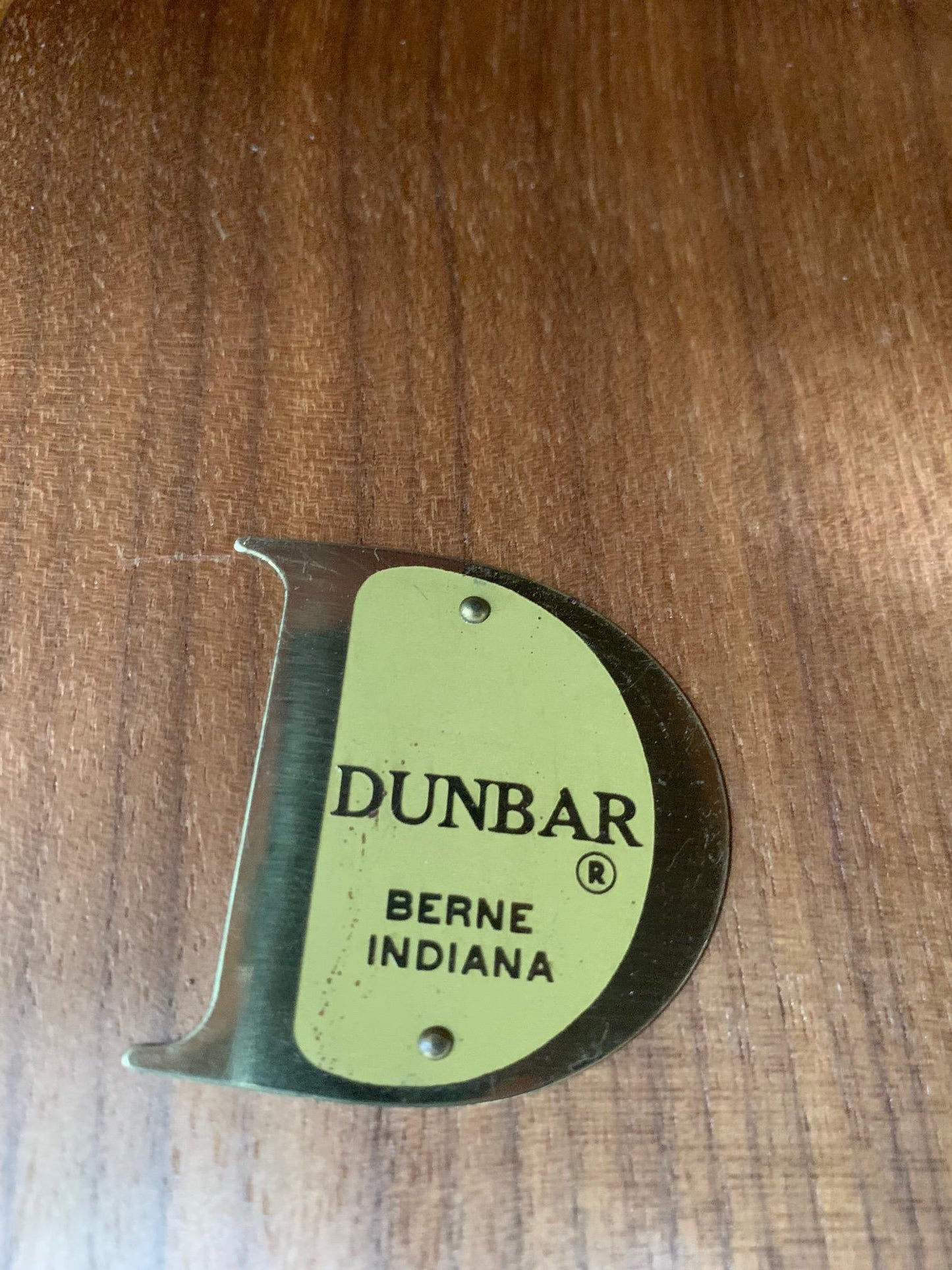 Frisman Vintage Custom Cube Table by Dunbar with Brass Inlay