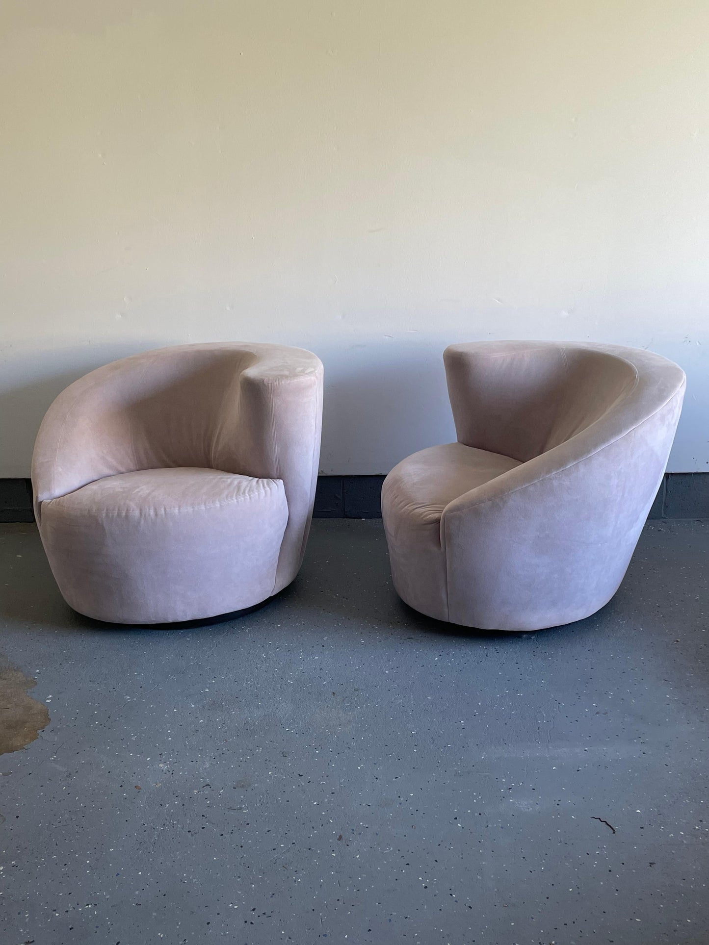 Frisman Vintage Corkscrew or Nautilus Swivel Chairs by Directional