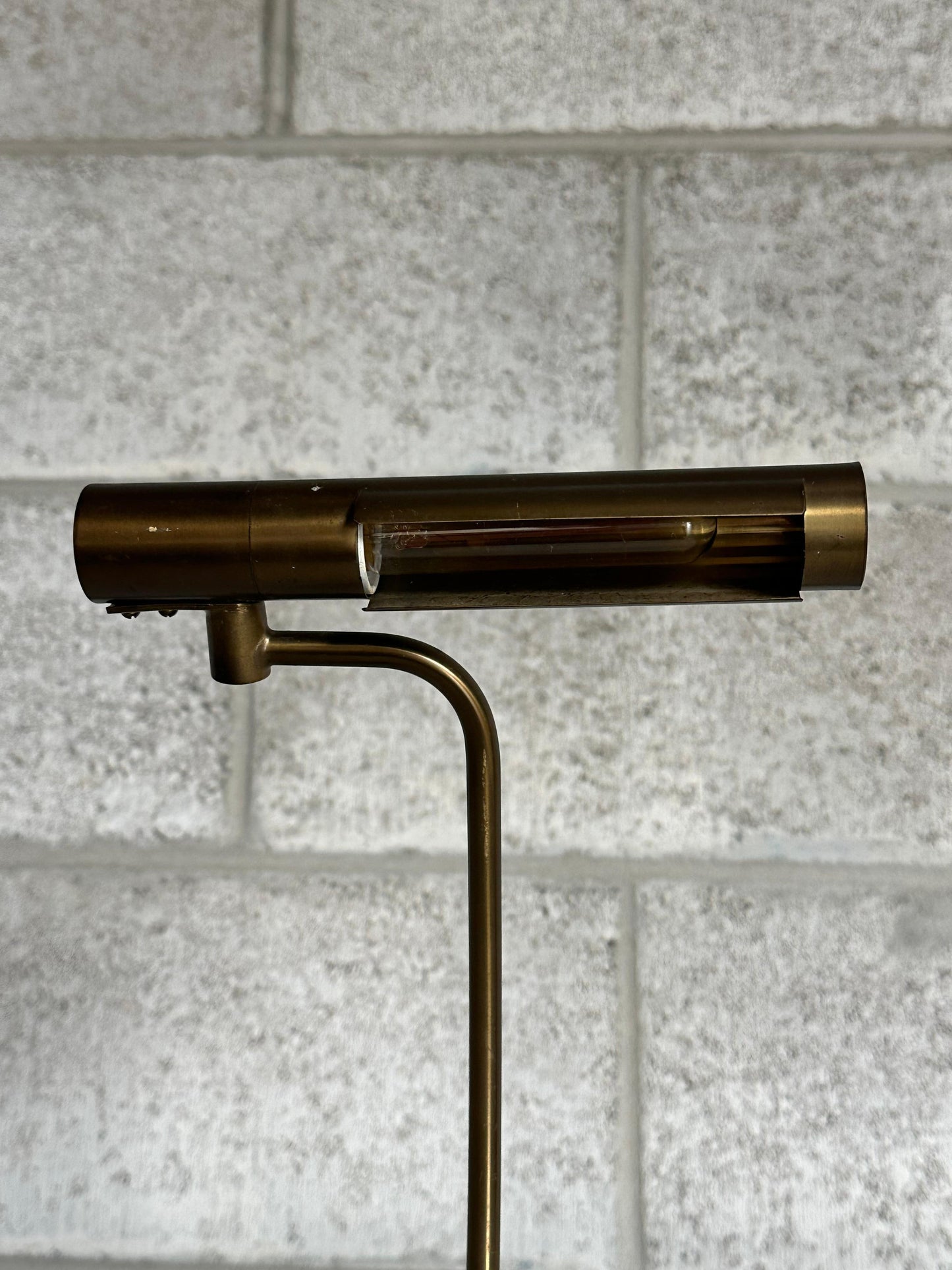 Frisman Vintage 1940s Swedish Modern Brass Desk or Banker/ Table Lamp by Asea