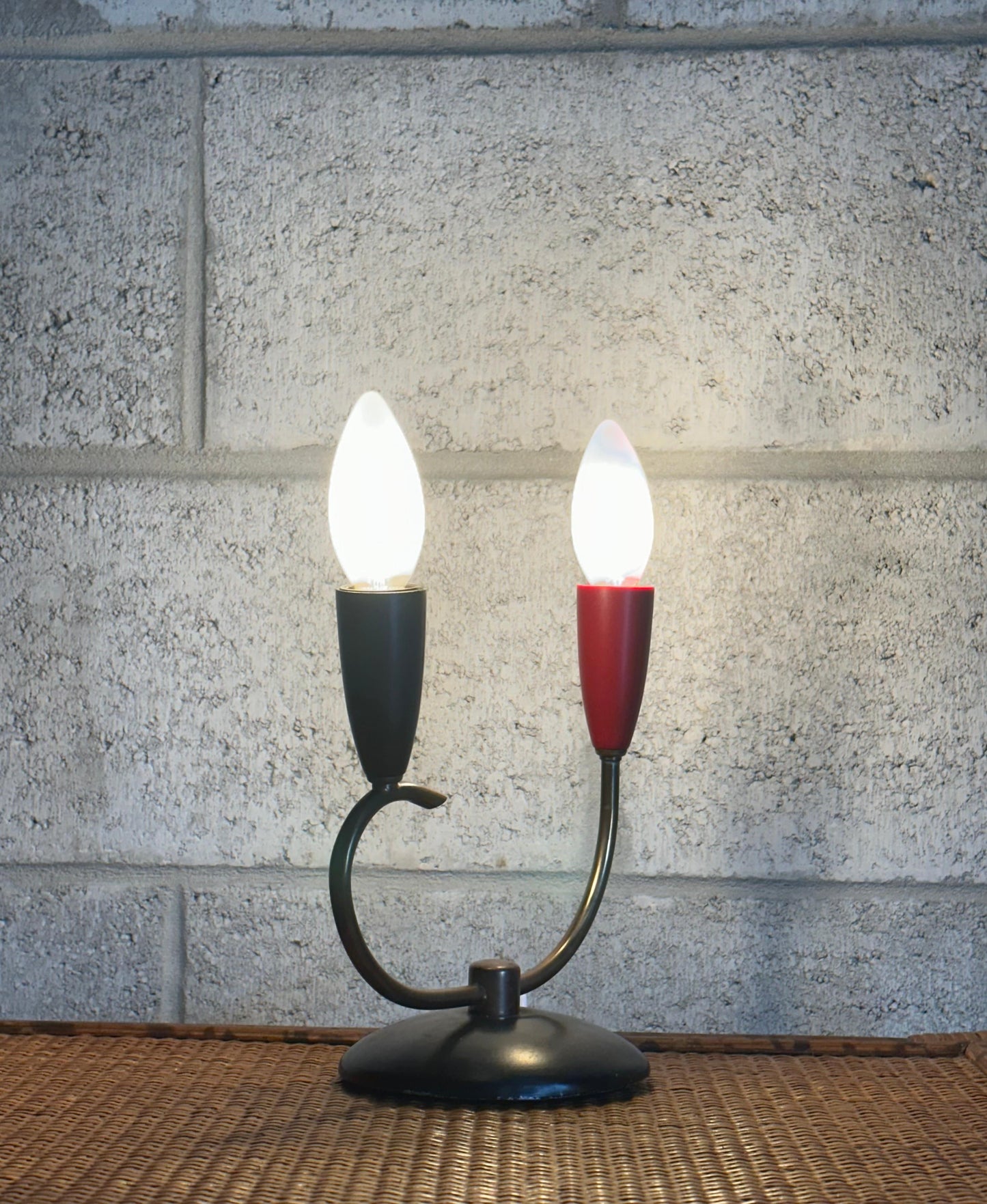 Frisman Vintage 1950s Italian Designer Table Lamp Attr. To Stilux