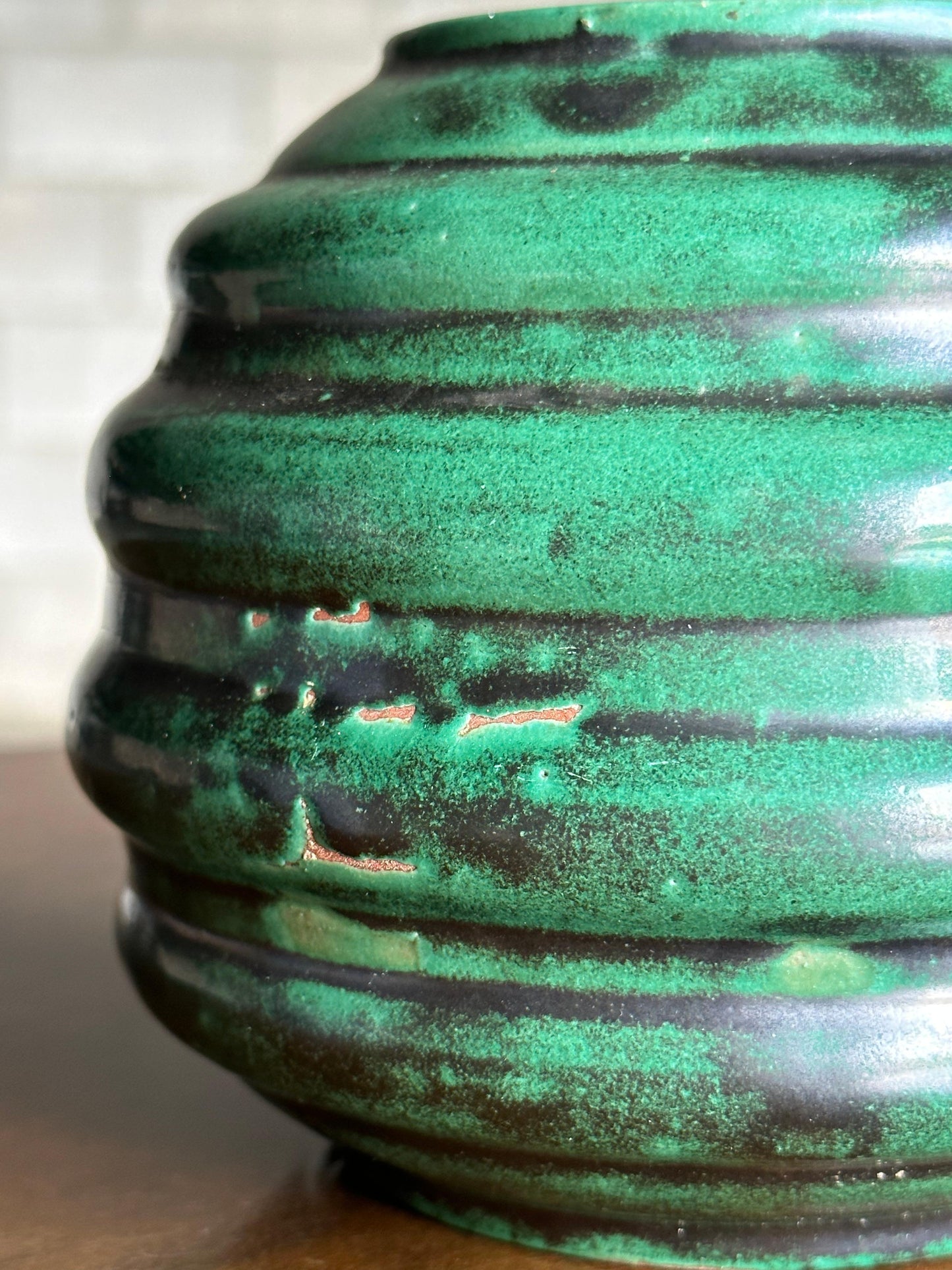 Frisman Vintage Large Swedish Stoneware Vase by Upsala Ekeby