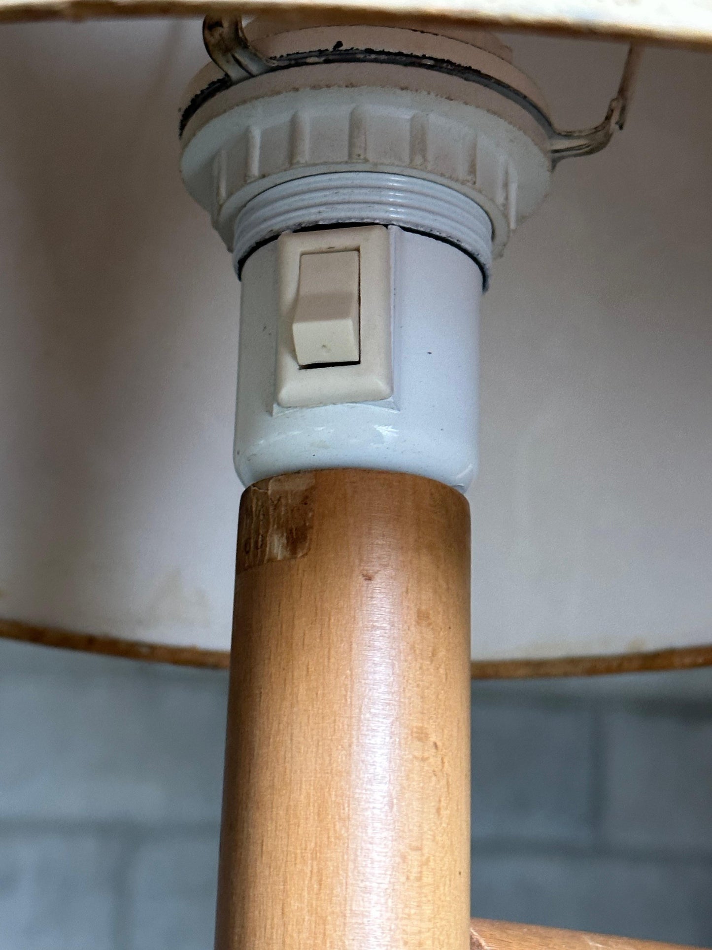 Frisman Vintage Bergboms Organic Table Lamp With Cork Shade, Sweden