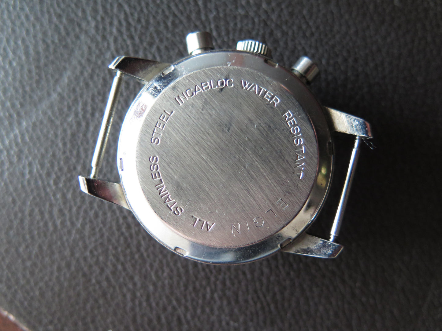 Frisman Vintage 1960s Elgin Steel Chronograph Panda Dial