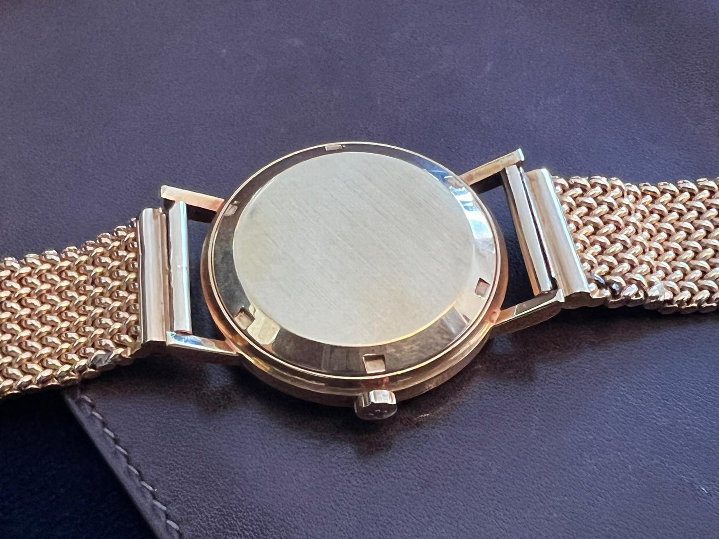 Frisman Vintage Eterna Eternamatic Centenaire Vintage 1950's 18K Yellow Gold Mens Watch