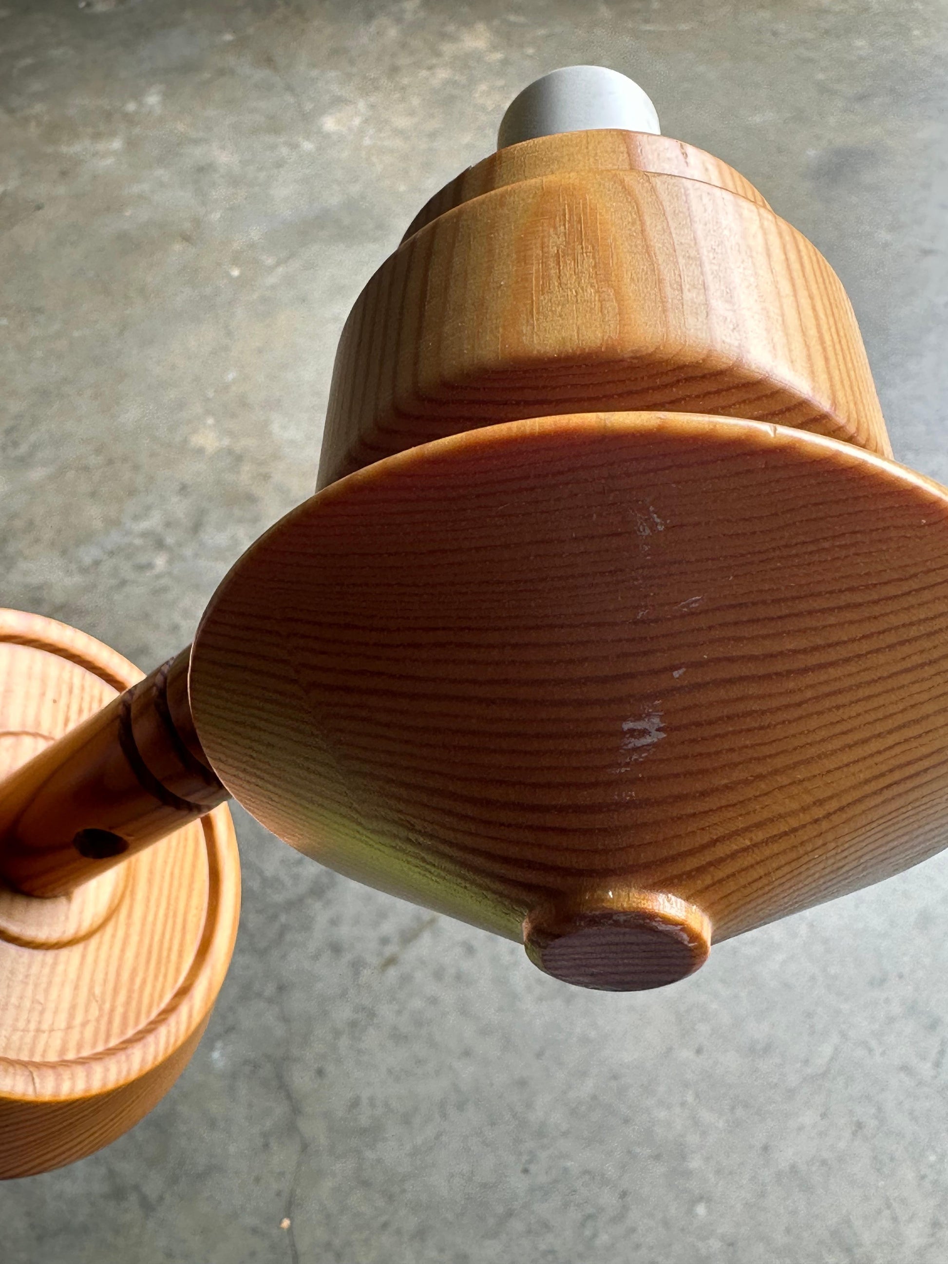 Frisman Vintage 1970s Swedish Pine Wall Lights/ Sconces