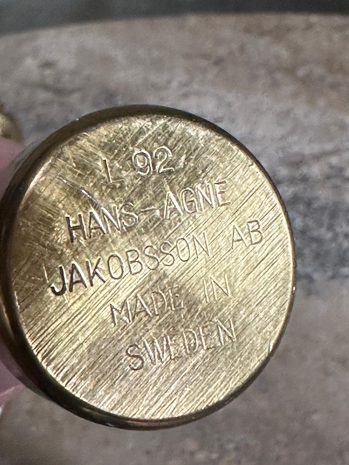 Frisman Vintage Hans Agne Jakobsson Brass Candle Holders, Set of 6