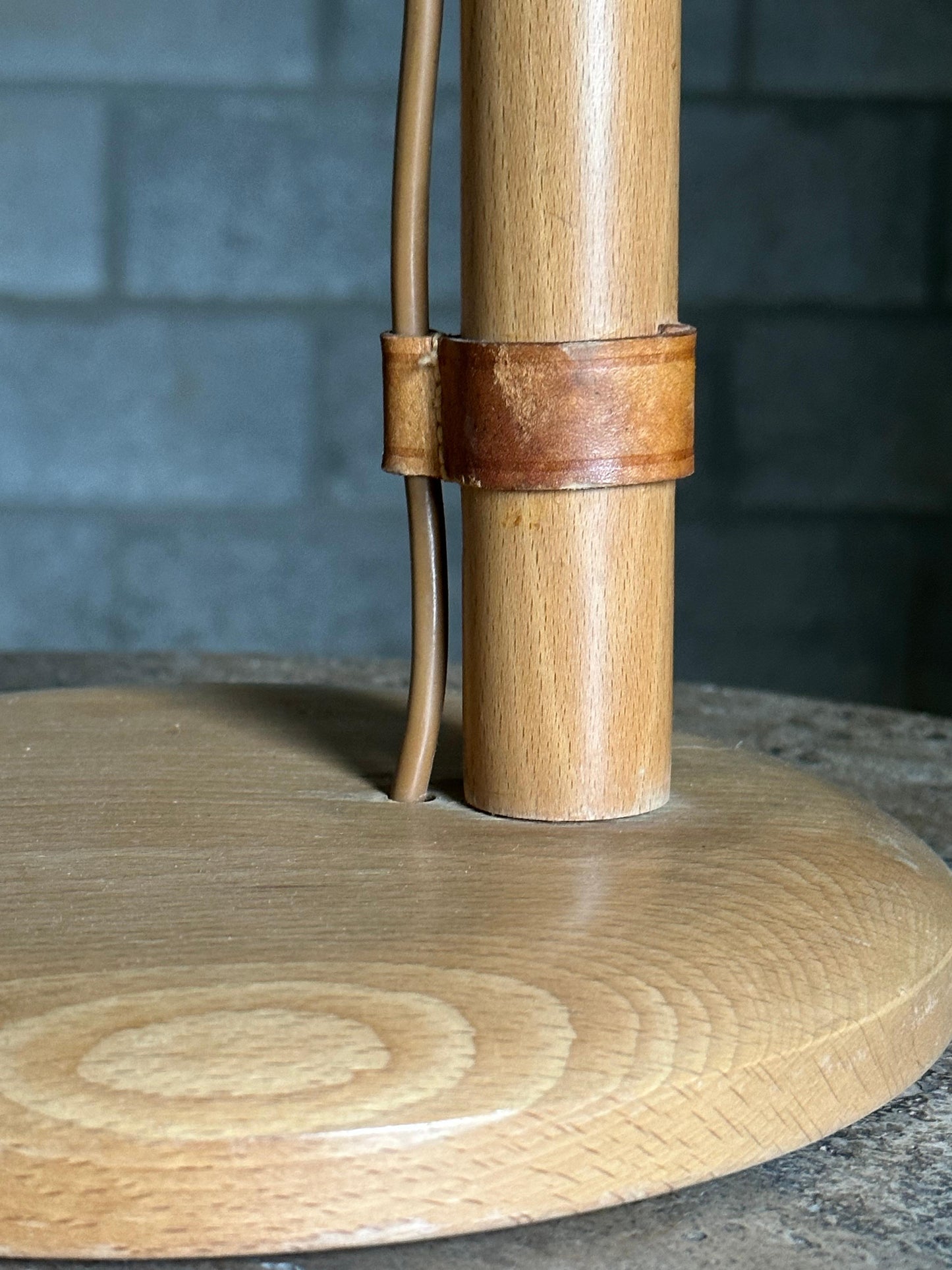 Frisman Vintage Bergboms Organic Table Lamp With Cork Shade, Sweden