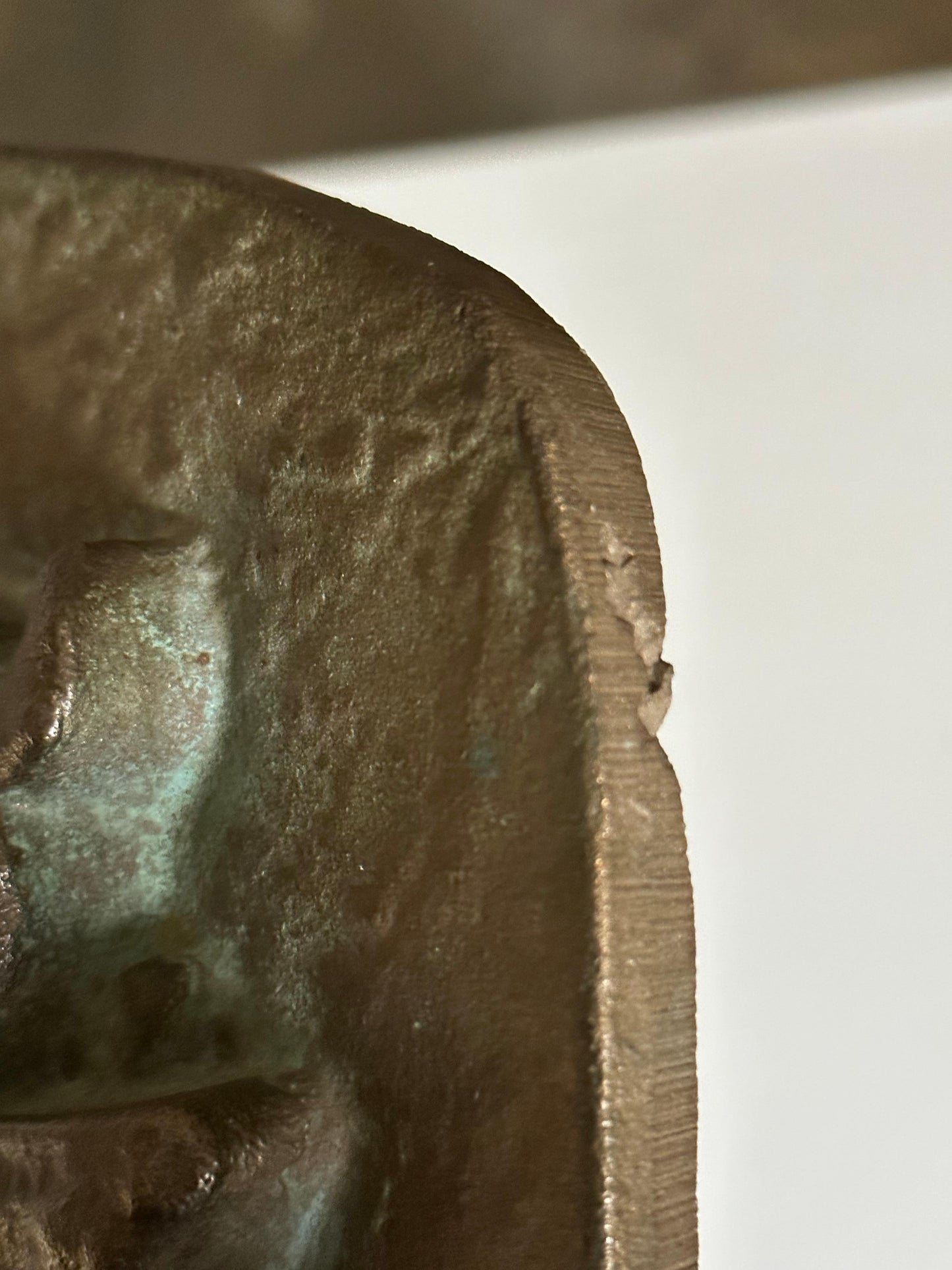 Frisman Vintage Unique Bronze Sculptural Wall Relief Plaque, 1950s, Sweden