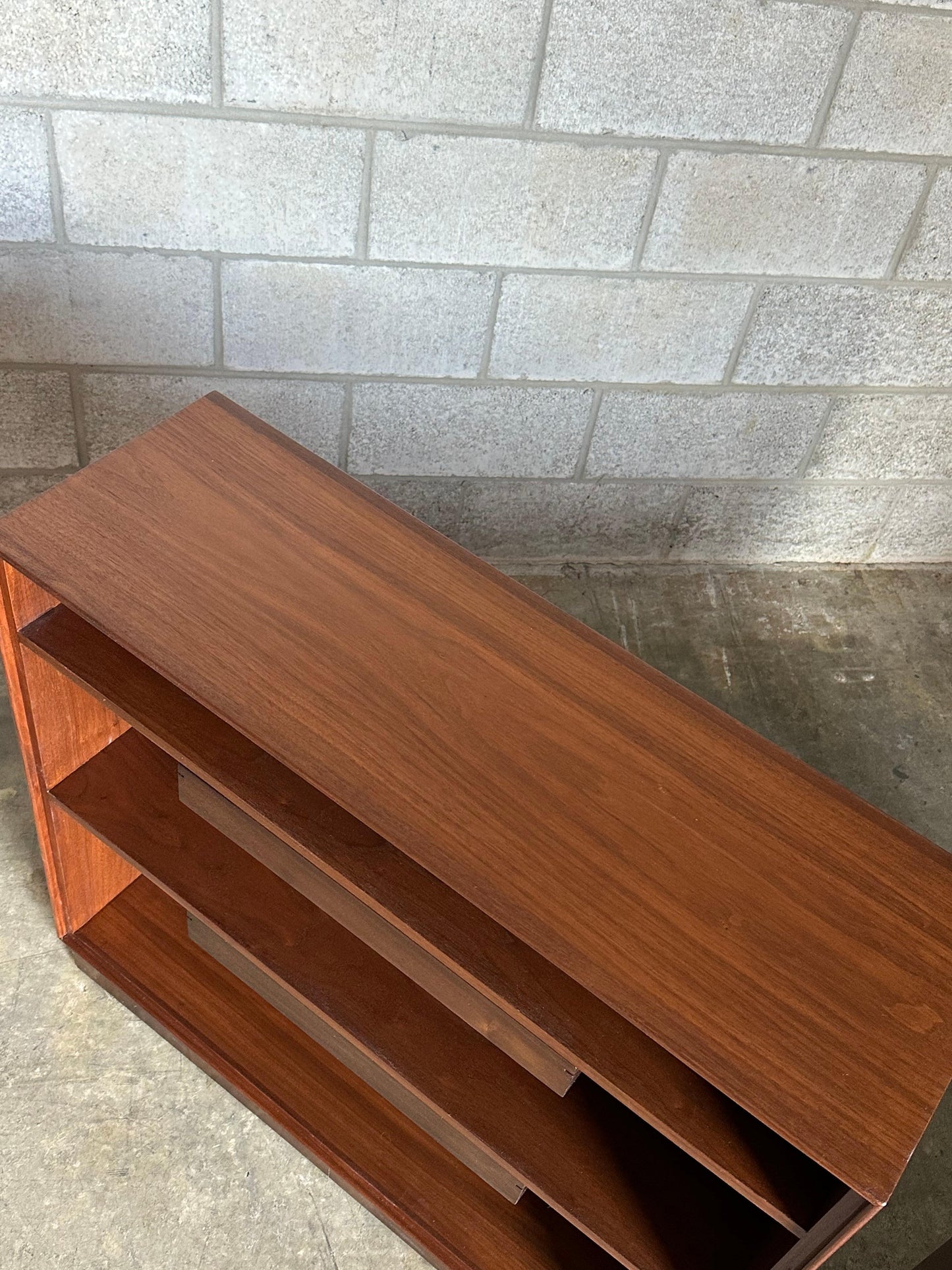 Frisman Vintage Edward Wormley for Dunbar Bookcases With Floating Drawers- a Pair
