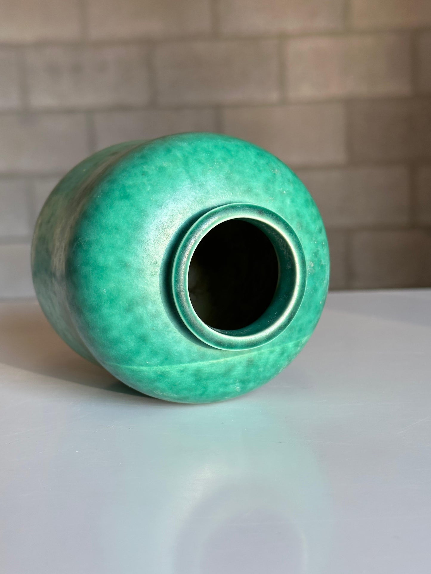 Frisman Vintage Wilhelm Kåge for Gustavsberg Argenta Gourd Shaped Vase
