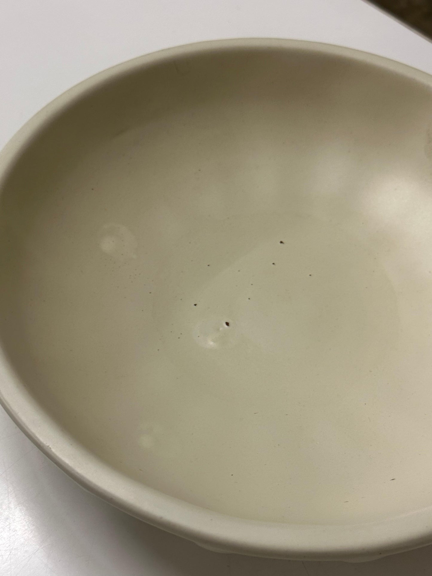 Frisman Vintage Swedish Large Ceramic Low Bowl Attributed to Harald Östergren for Upsala Ekeby