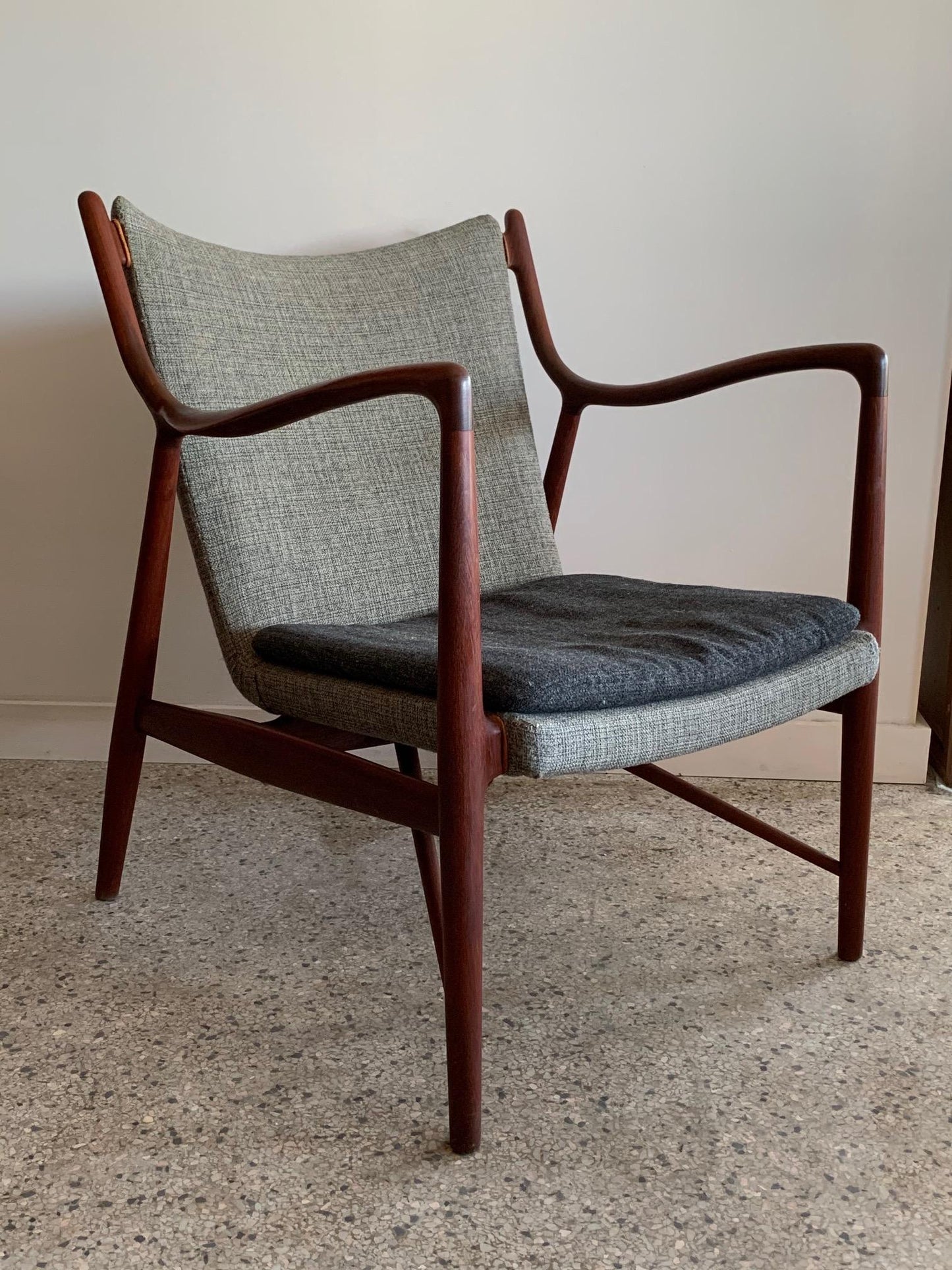 Frisman Vintage Original Finn Juhl NV45 Chair by Niels Vodder Denmark