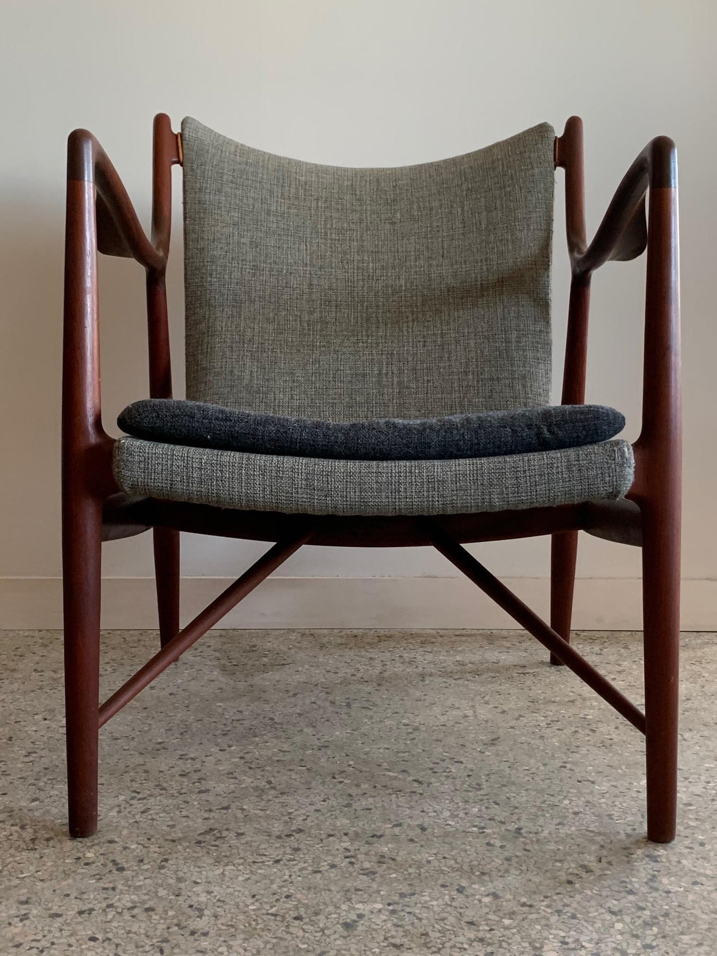 Frisman Vintage Original Finn Juhl NV45 Chair by Niels Vodder Denmark