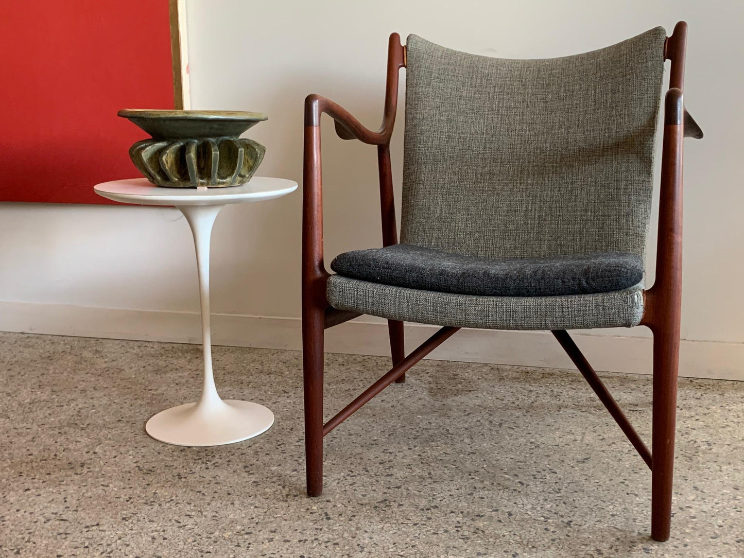 Frisman Vintage Original Finn Juhl NV45 Chair by Niels Vodder Denmark