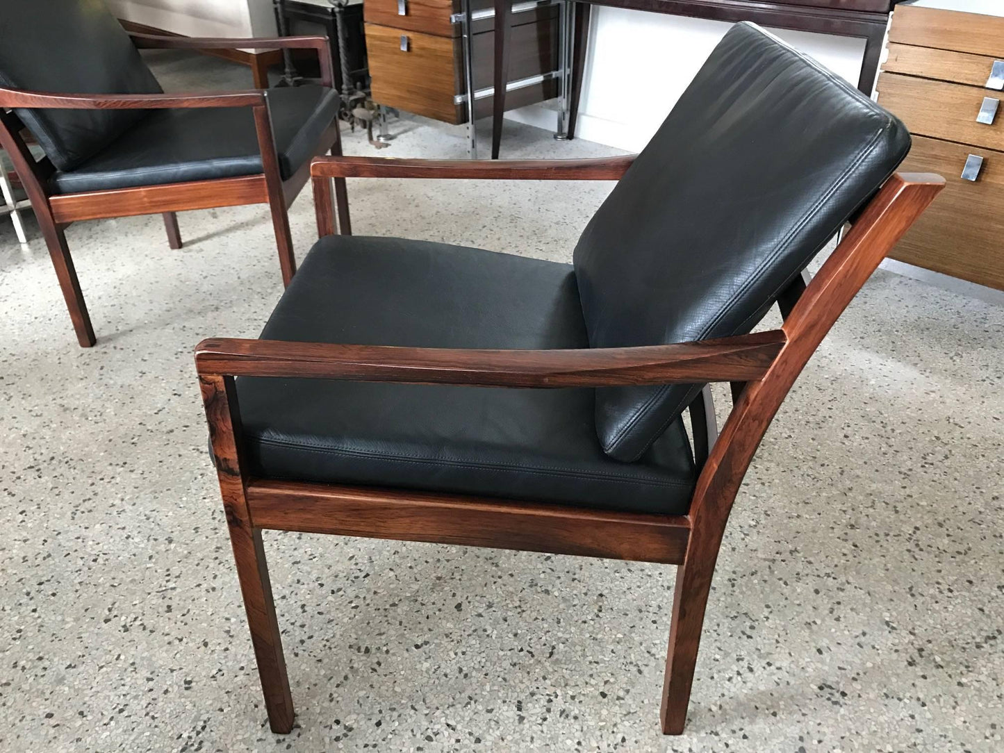 Frisman Vintage Pair of Fredrik Kayser Rosewood Chairs