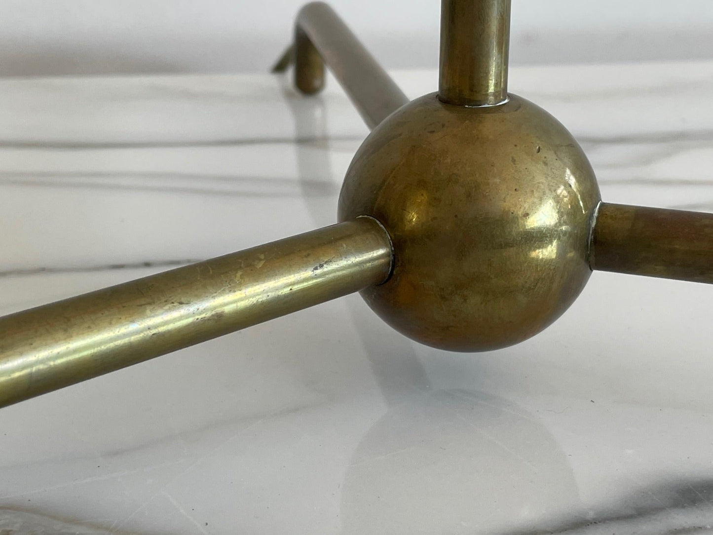 Frisman Vintage T.H.Robsjohn-Gibbings Brass Floor Lamp Hansen Lighting ca' 1950's