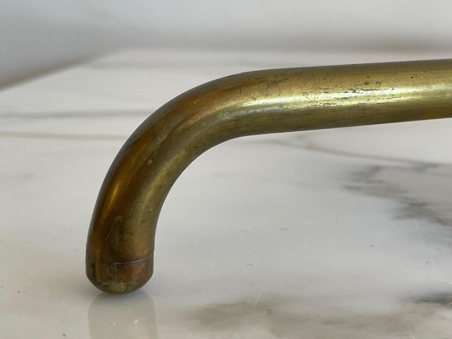 Frisman Vintage T.H.Robsjohn-Gibbings Brass Floor Lamp Hansen Lighting ca' 1950's