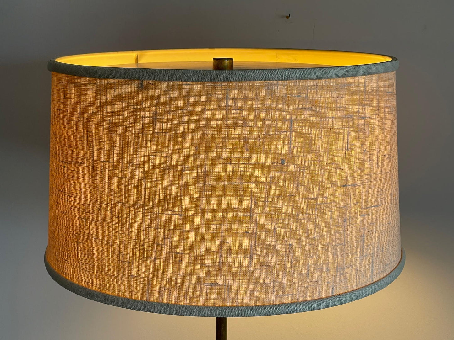 Frisman Vintage T.H.Robsjohn-Gibbings Brass Floor Lamp Hansen Lighting ca' 1950's