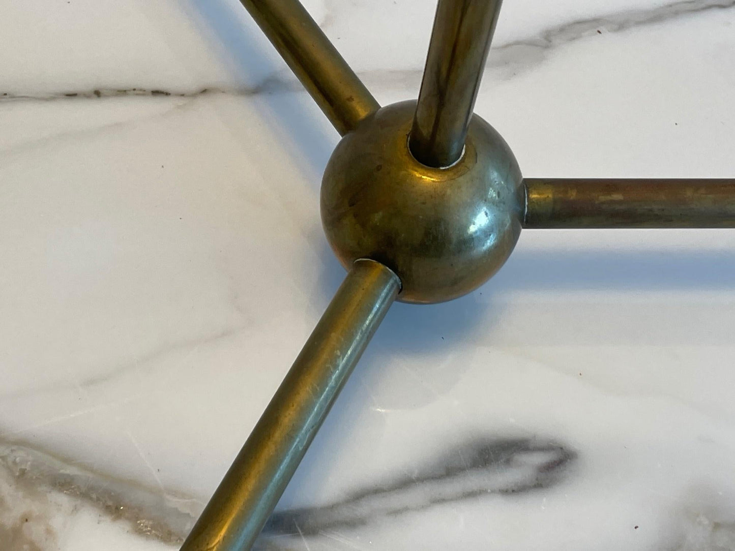 Frisman Vintage T.H.Robsjohn-Gibbings Brass Floor Lamp Hansen Lighting ca' 1950's