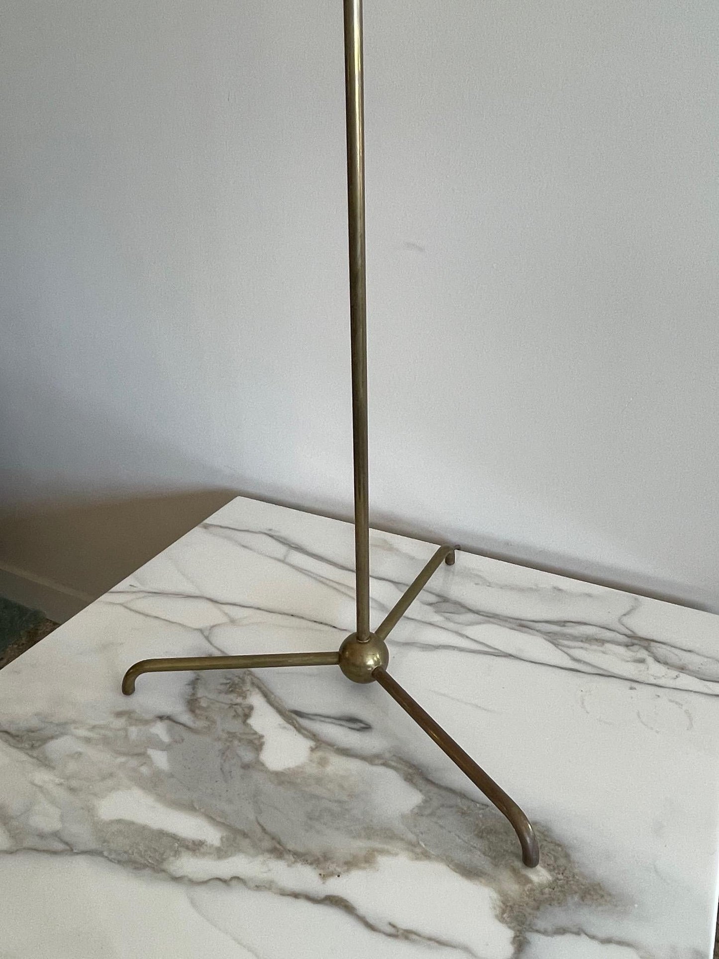 Frisman Vintage T.H.Robsjohn-Gibbings Brass Floor Lamp Hansen Lighting ca' 1950's