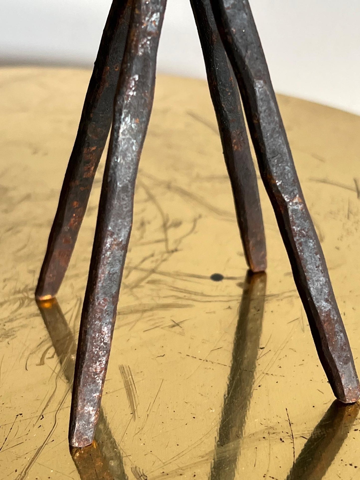 Frisman Vintage Modernist Candle Holders Kosta Boda Amber Glass