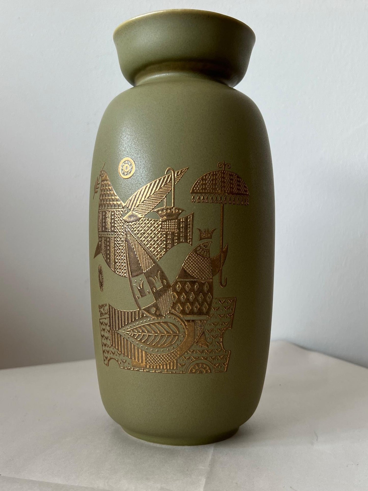 Frisman Vintage Georges Briard Ceramic Vase Hyalyn Pottery 1960's