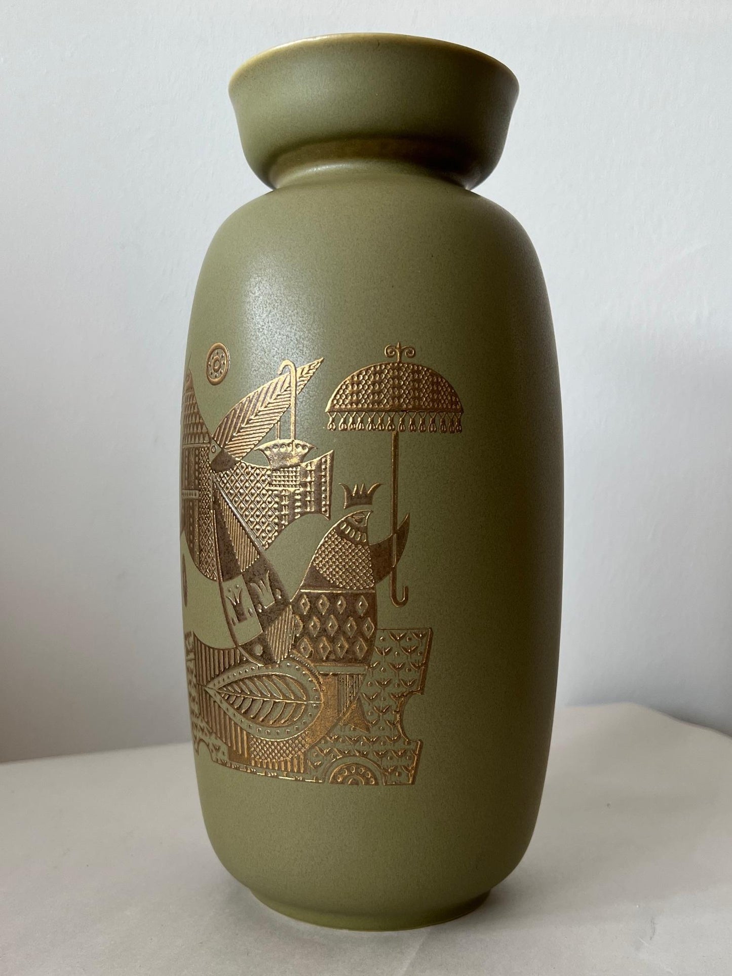 Frisman Vintage Georges Briard Ceramic Vase Hyalyn Pottery 1960's