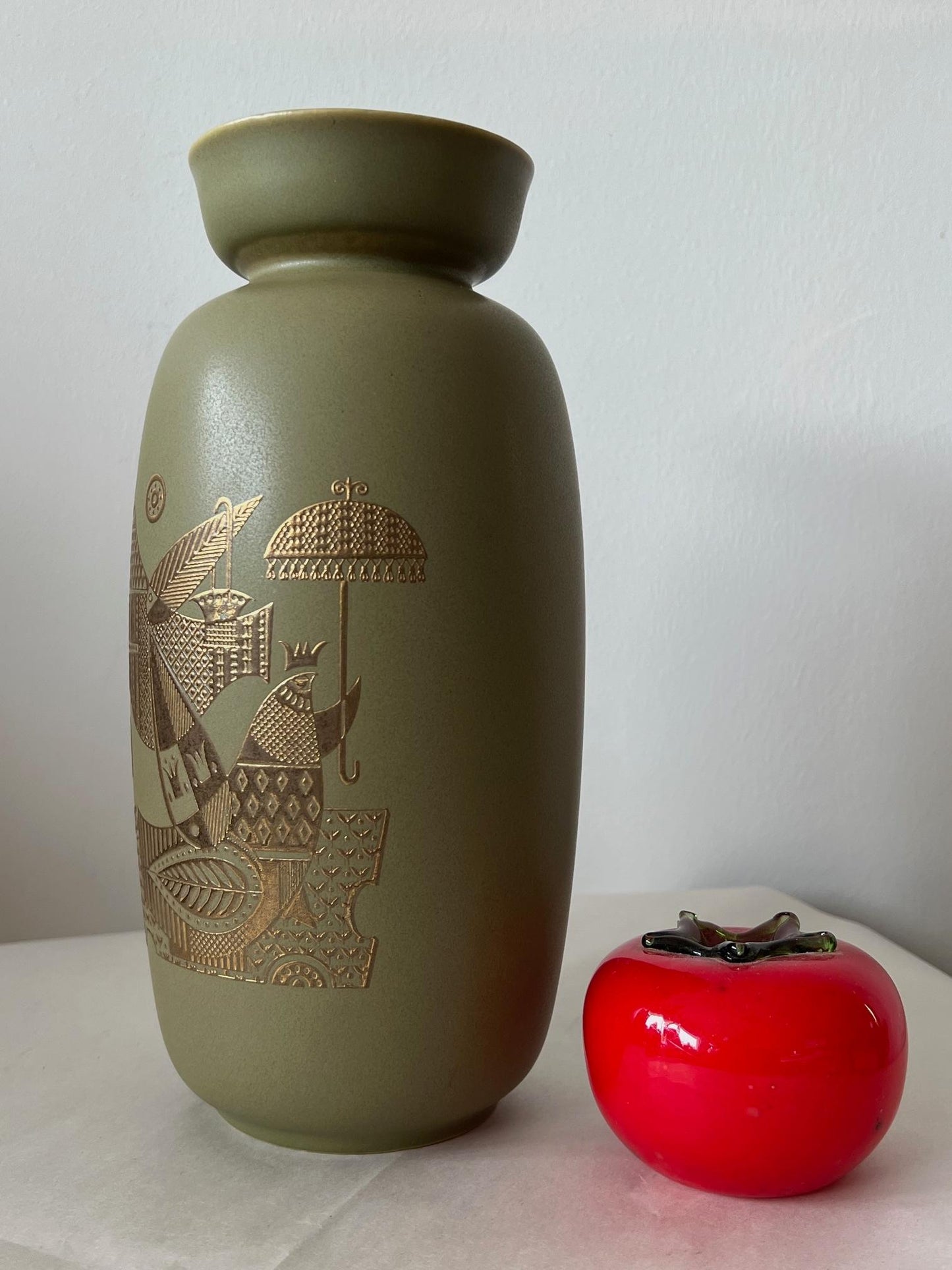 Frisman Vintage Georges Briard Ceramic Vase Hyalyn Pottery 1960's