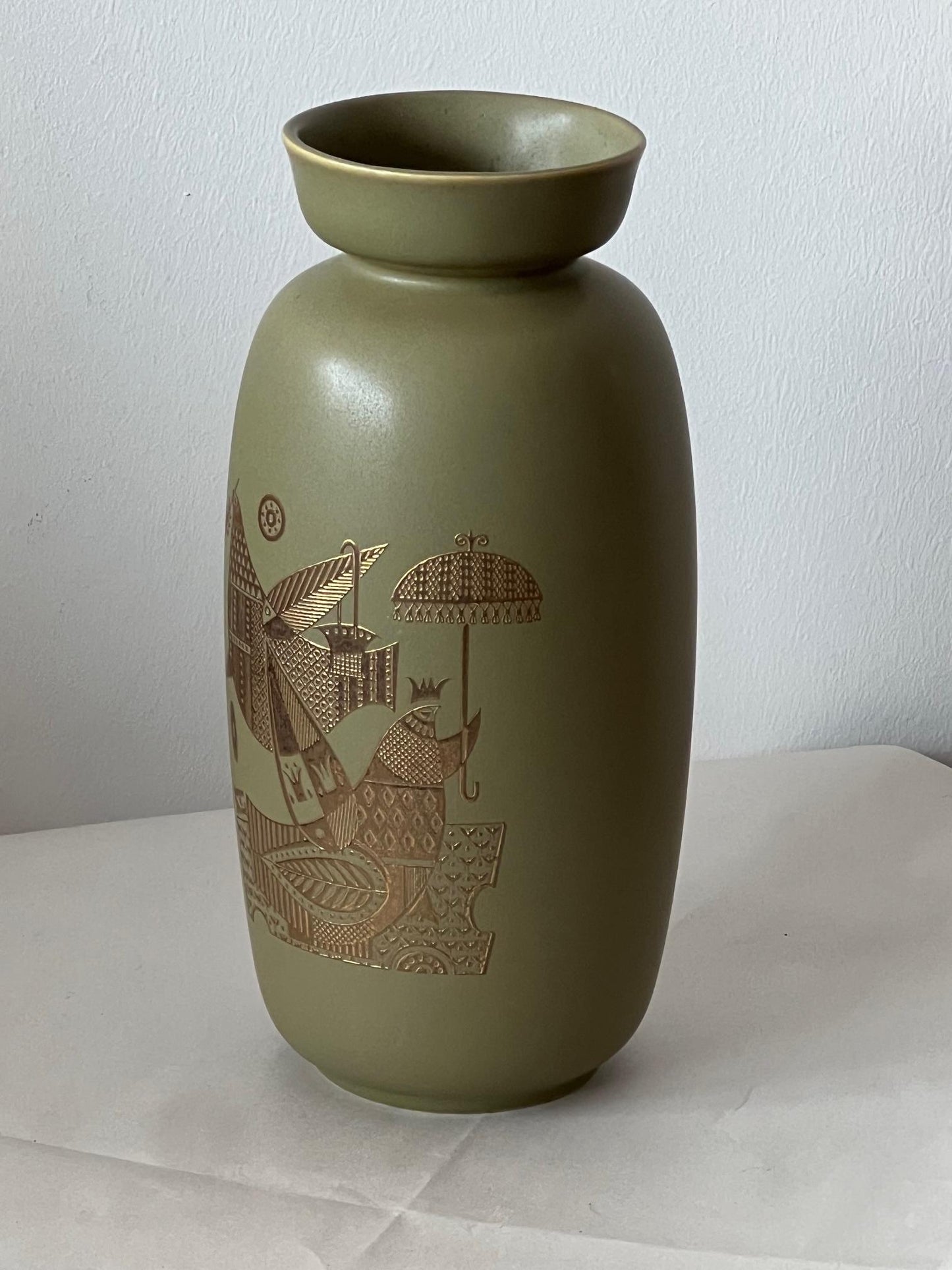 Frisman Vintage Georges Briard Ceramic Vase Hyalyn Pottery 1960's