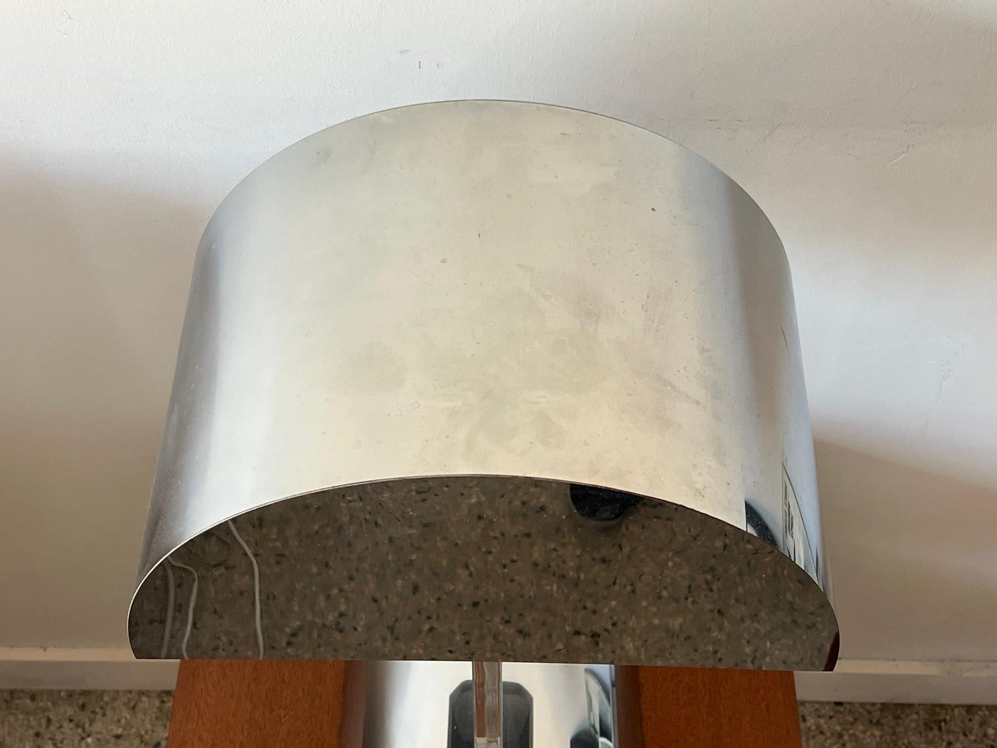 Frisman Vintage George Kovacs Lucite And Chrome Table Lamp ca' 1970's