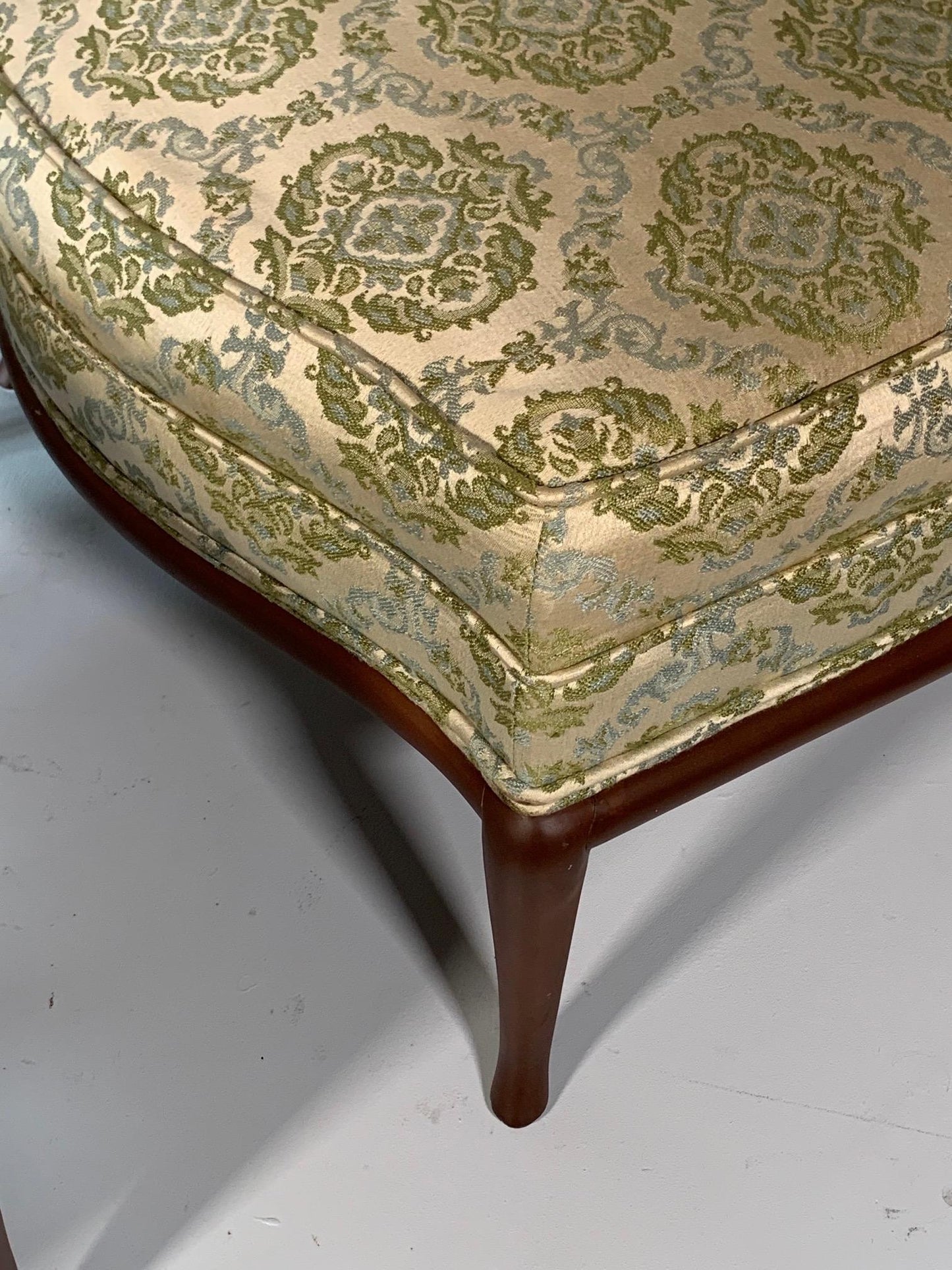 Frisman Vintage Pair of Unusual Slipper Chairs by T.H. Robsjohn-Gibbings Widdicomb, circa 1950s