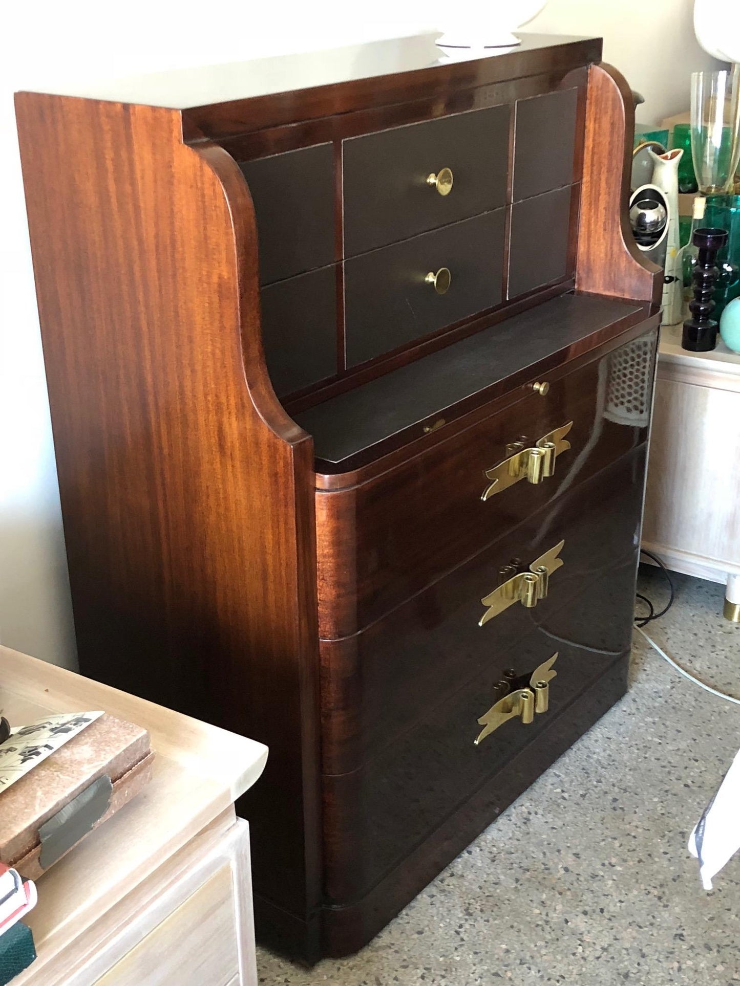Frisman Vintage Grosfeld House Chest or Secretary, 1940s
