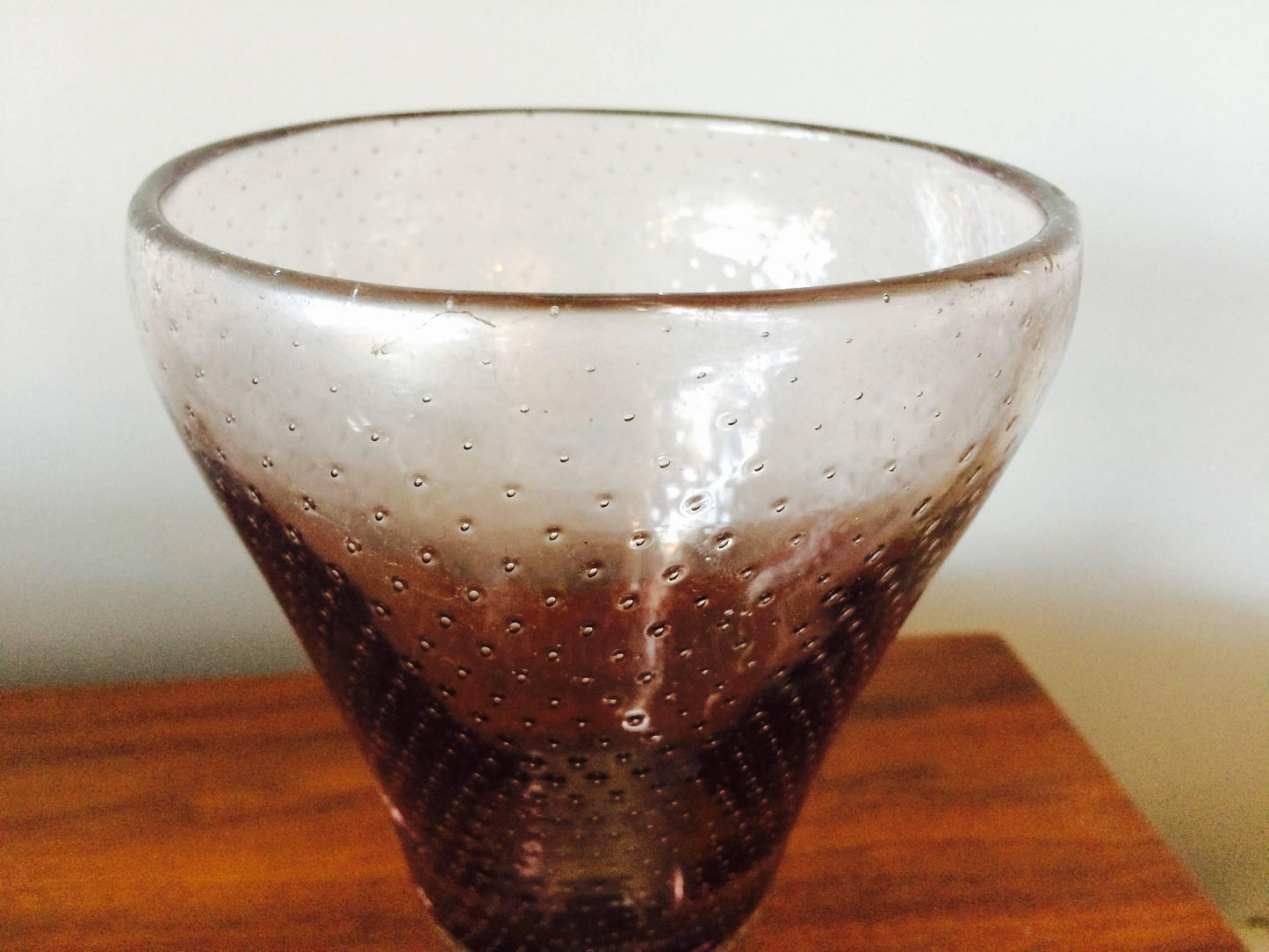Frisman Vintage Gunnel Nyman Glass Vase for Nuutarjavi