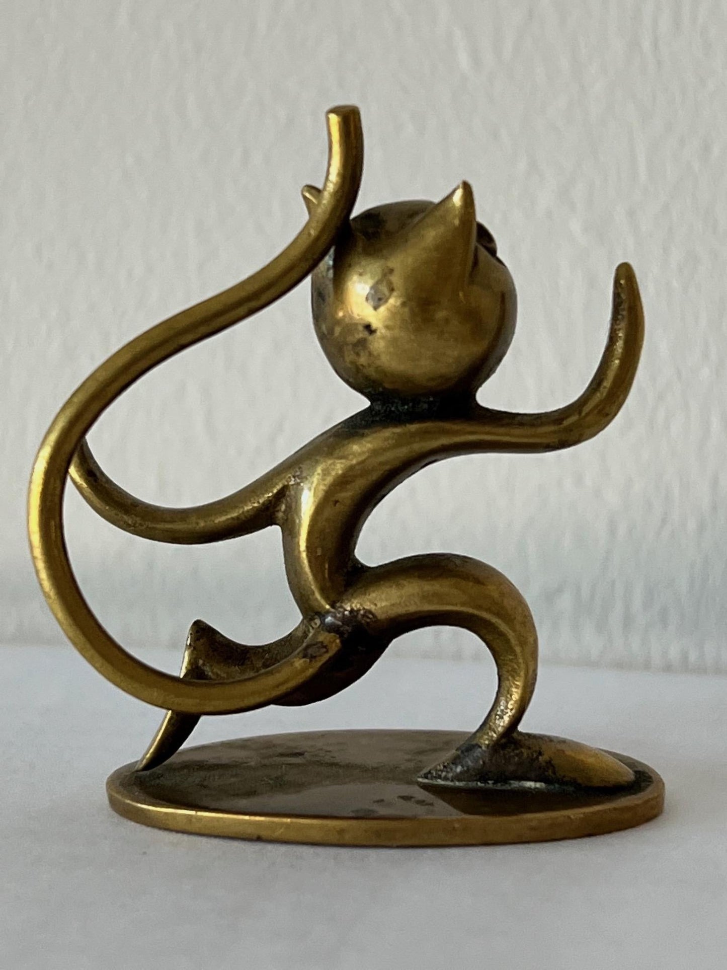 Frisman Vintage WHW Hagenauer Art Deco Bronze Felix The Cat Austria Miniature Figurine