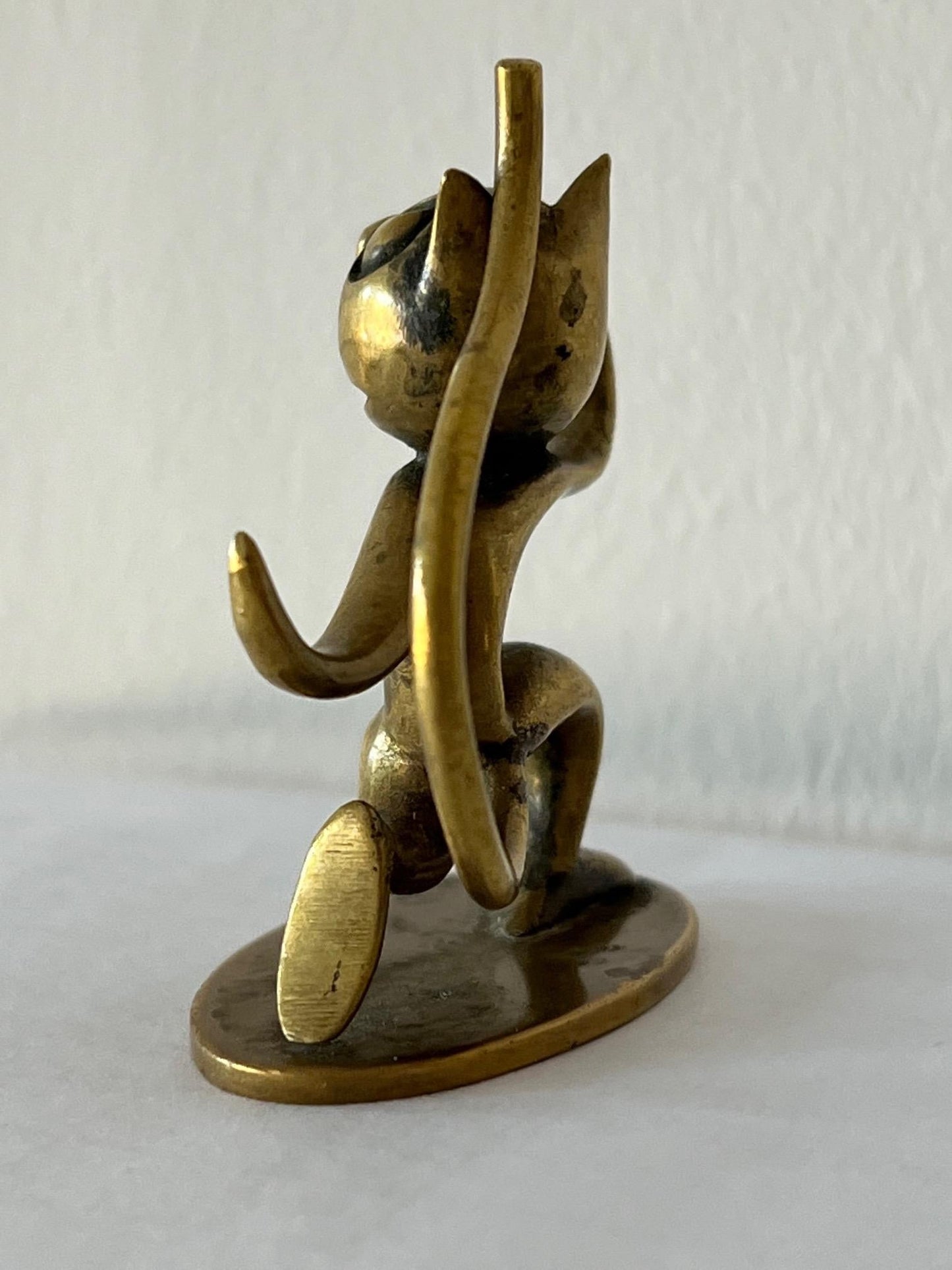 Frisman Vintage WHW Hagenauer Art Deco Bronze Felix The Cat Austria Miniature Figurine
